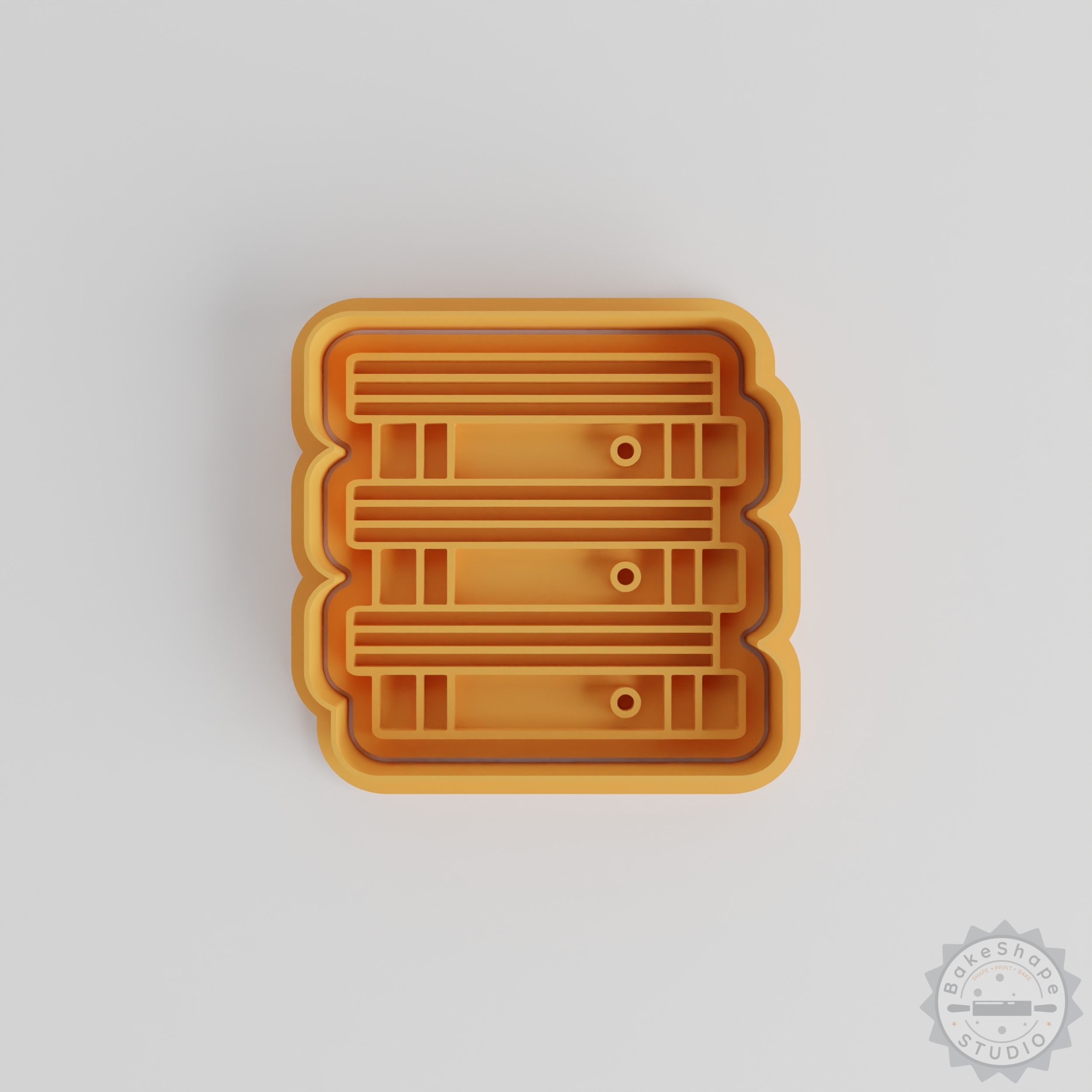 Books Shape Cutter and Stamp Set, 6-Piece, Perfect for Cookies and Fondant, 3 Sizes