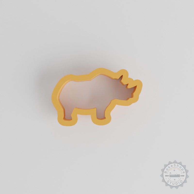 Rhino Shape Cutter, 18 Piece Set, Perfect for Cookies, Fondant, Clay, Sizes 0.75"-5.00"
