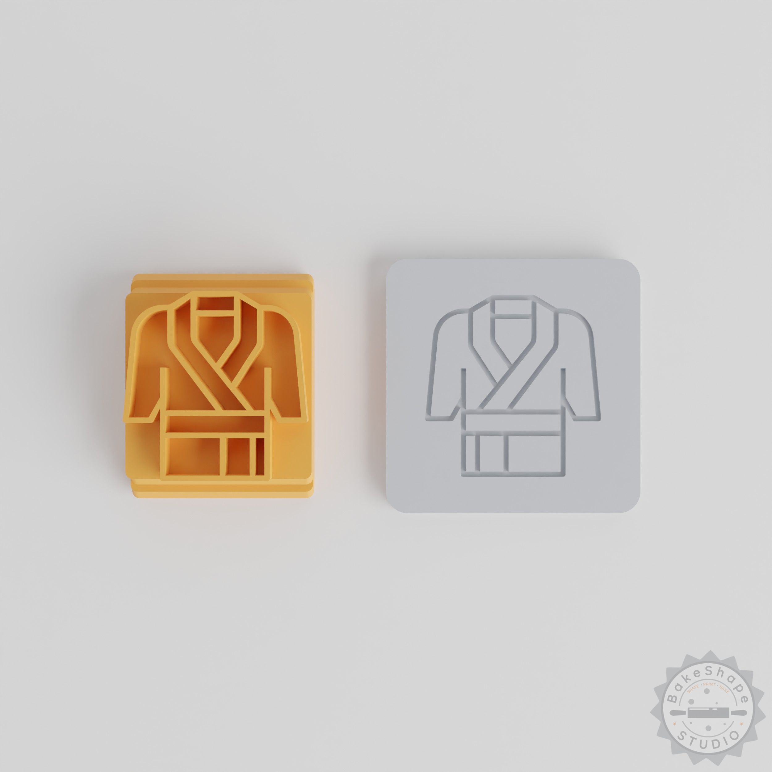 Stamp Tile Design Coat, Perfect for Clay, Cookies, Fondant, 5 Sizes, Outerwear Fashion Coat