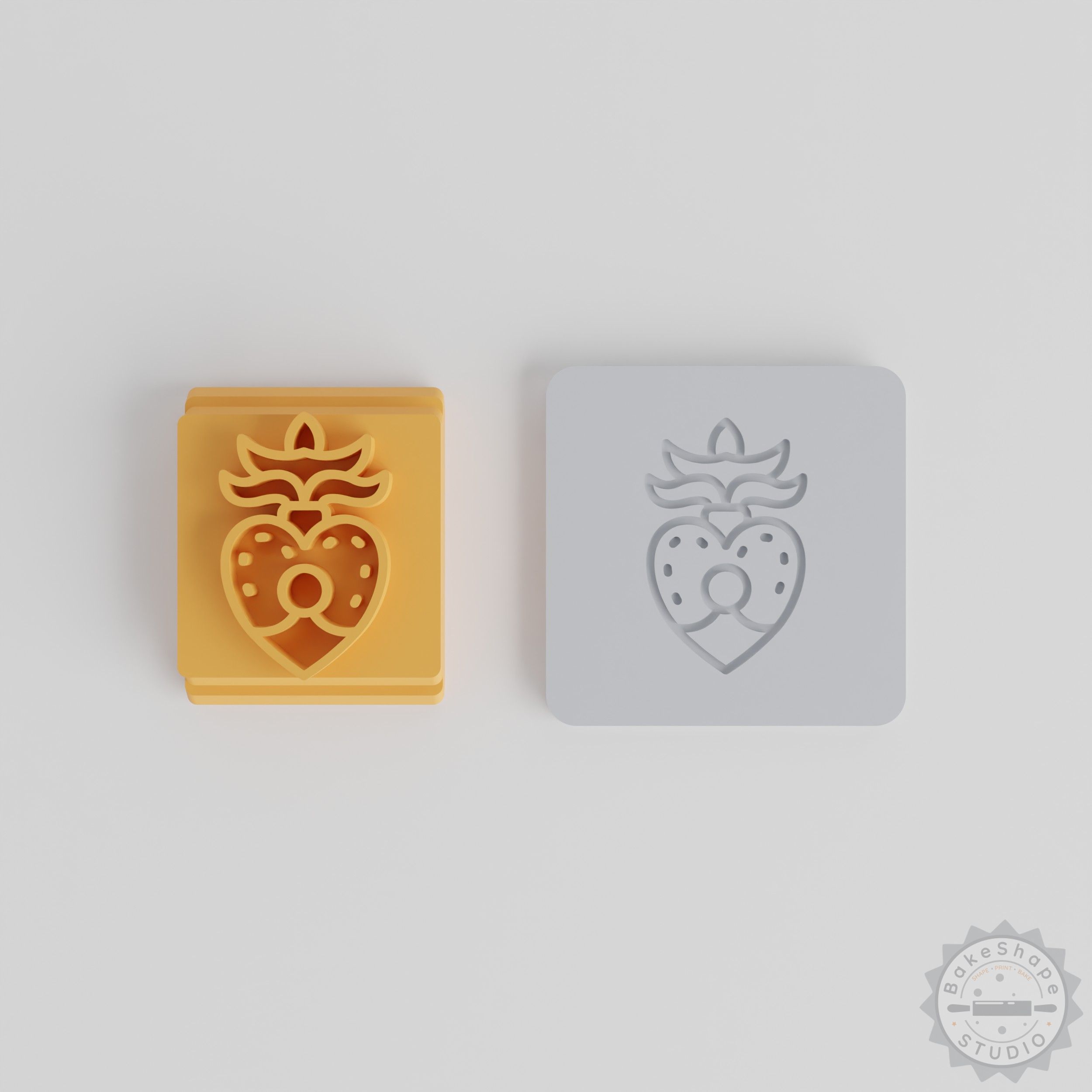 Heart Stamp Tile Set, 5 Sizes, Ideal for Clay, Cookies, Fondant, Love Symbol Design