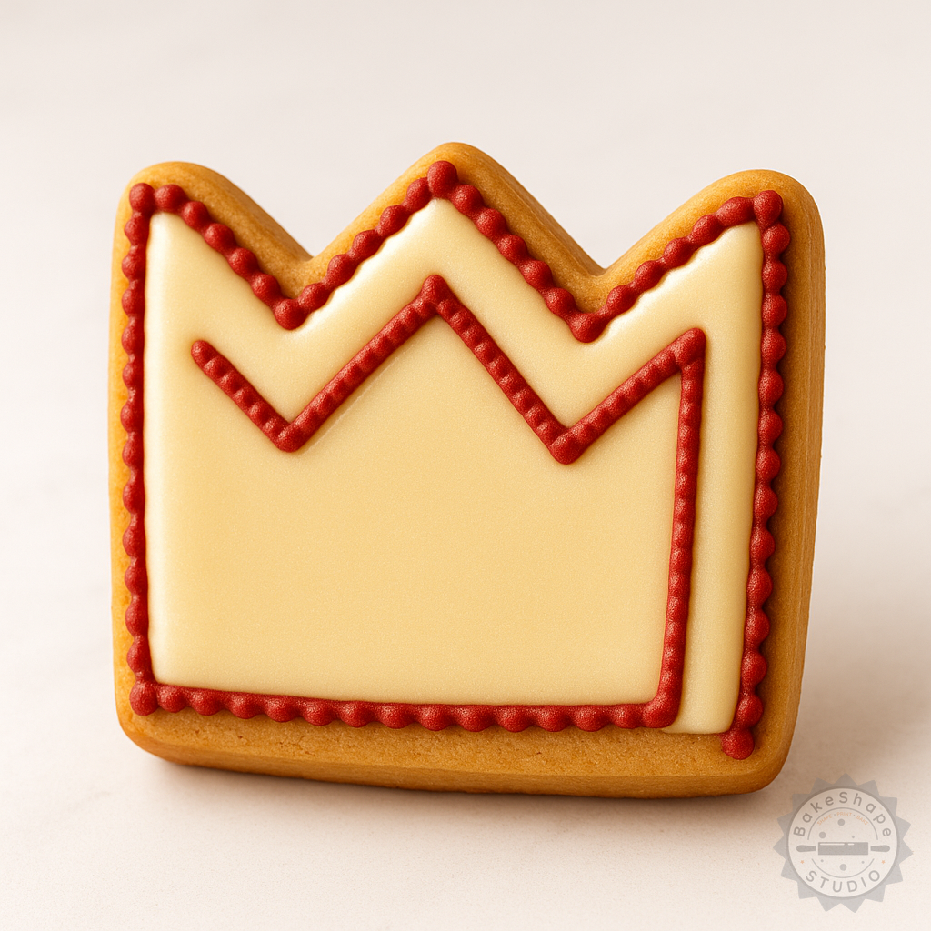 Decorated example 1 of Magha Nakshatra Vedic Astrology Cookie Cutter & Stamp Set, 6 Pieces, S/M/L Sizes