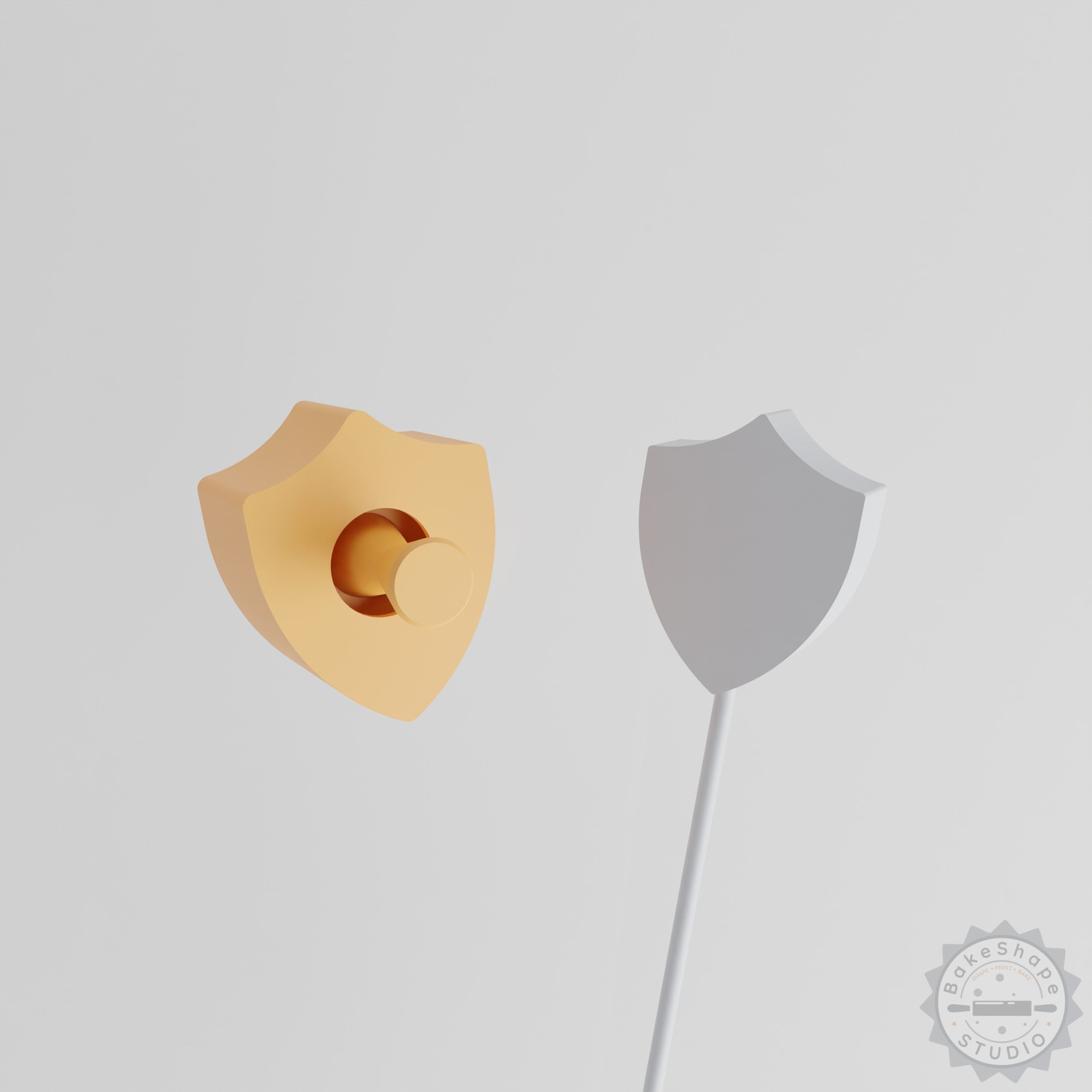 Shield Cake Pop Mold Set, 2-Piece Secure Design for Fun Baking