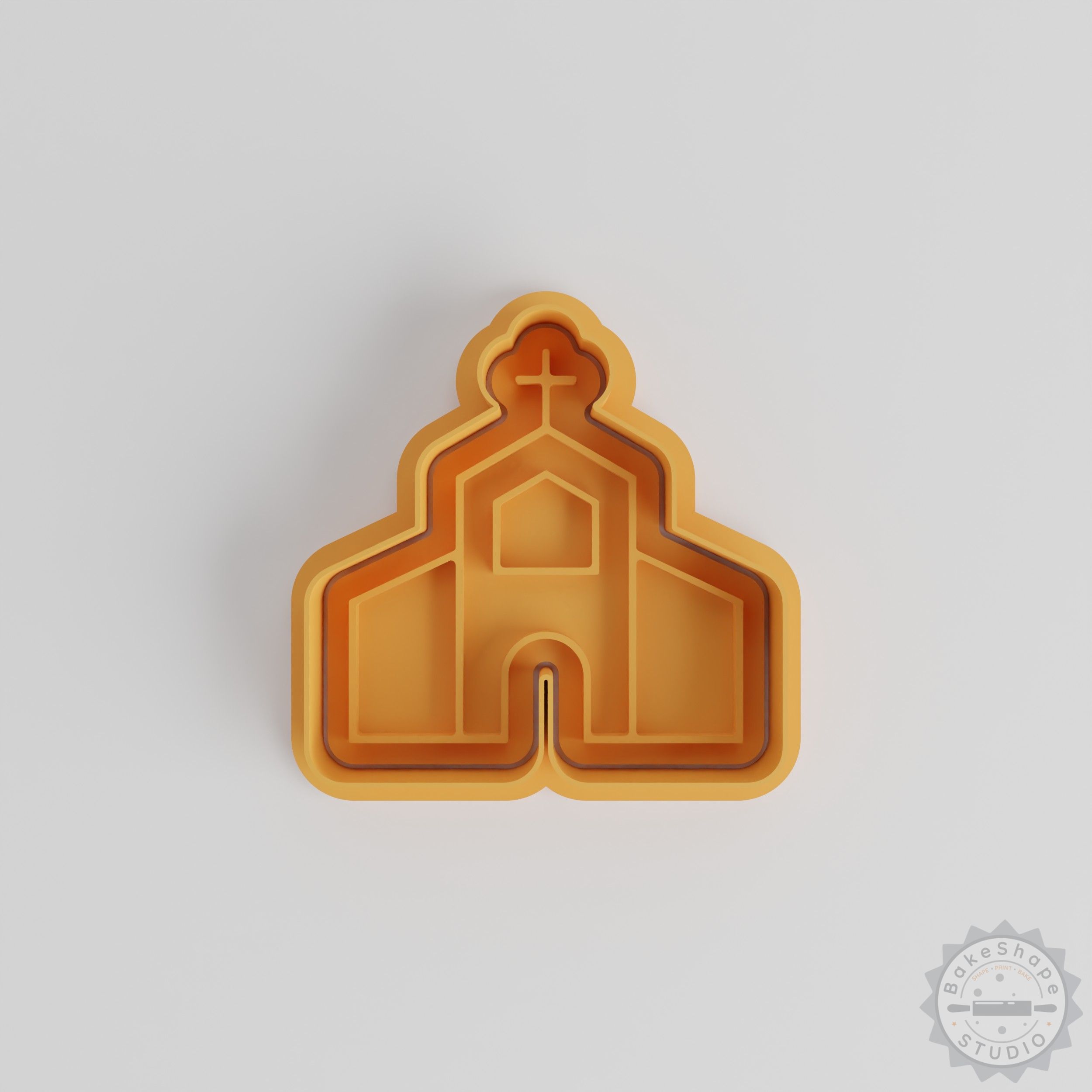 Church Cookie Cutter and Stamp Set, 6-Piece, S/M/L Sizes, Ideal for Cookies and Fondant