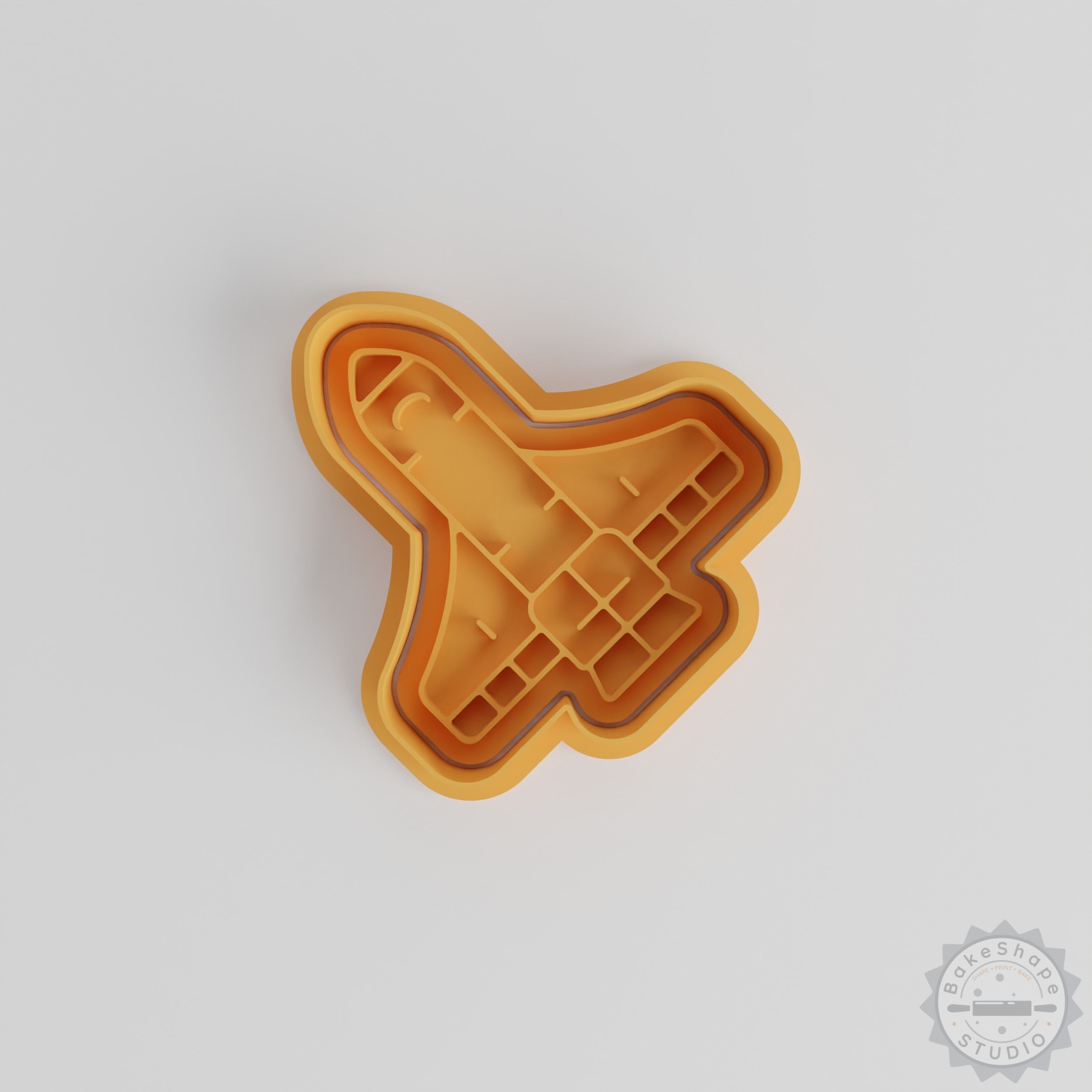 Space Shuttle Cookie Cutter Set, Shape & Stamp for Cookies, Fondant, 6-Piece, S/M/L Sizes