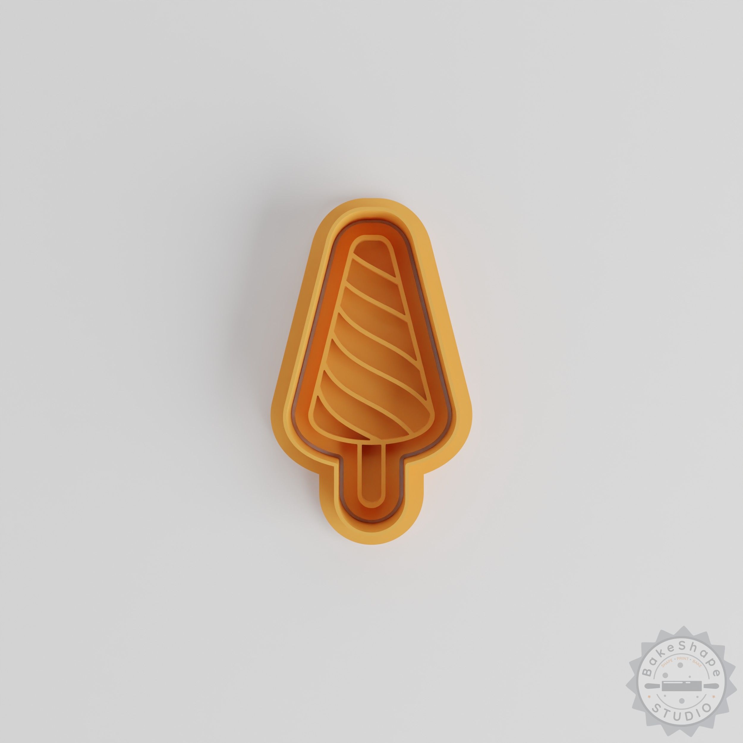 Popsicle Shape Cutter and Stamp Set, Perfect for Cookie and Fondant, 6 Piece Baking Tool Collection