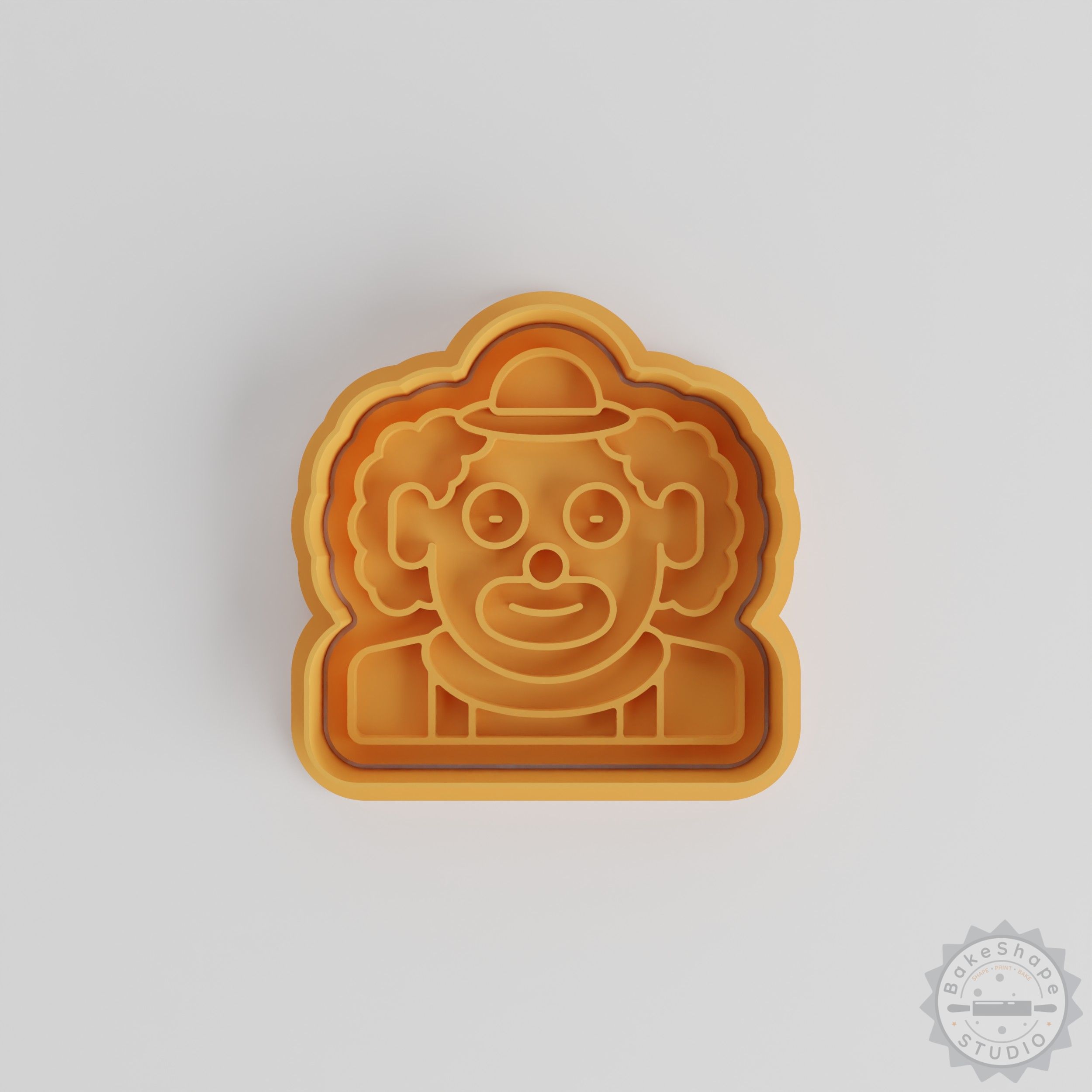 Clown Shape Cookie Cutter Stamp Set, Multi-Size, Halloween Bakery Tools