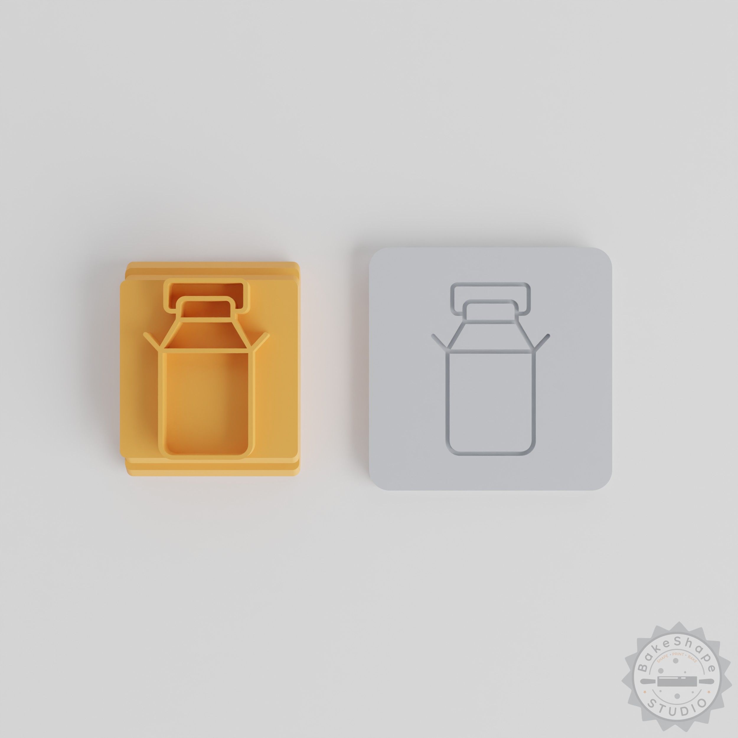 Milk Stamp Tile Set for Clay, Cookies, Fondant, 5 Sizes, Perfect for Crafts