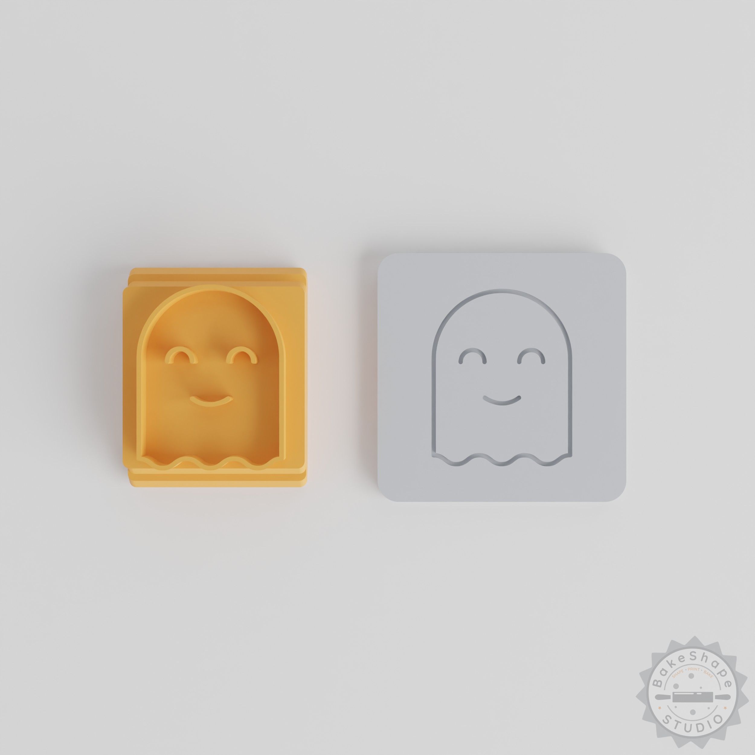 Halloween Ghost Stamp Tile Set, 5 Sizes, Perfect for Clay, Cookies, Fondant