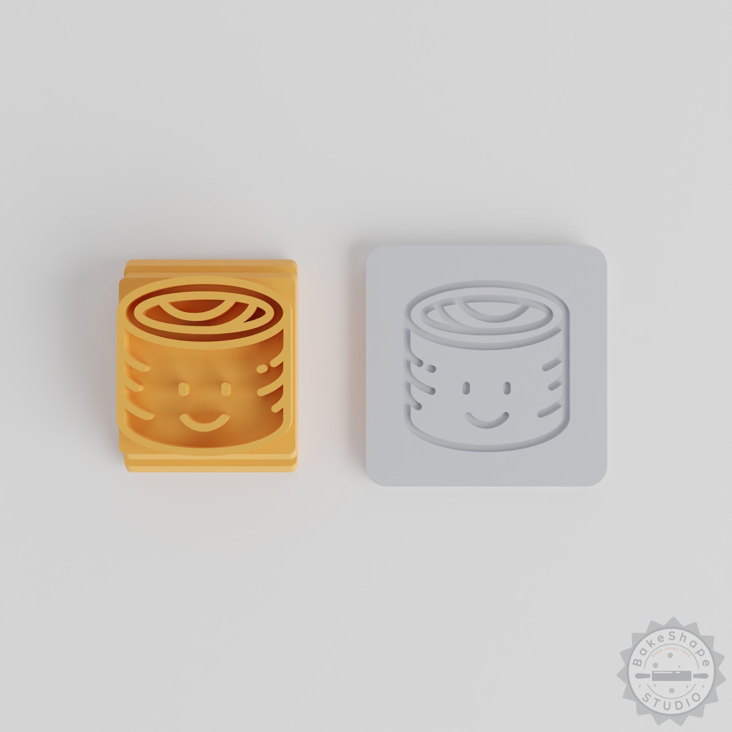 Kawaii Sushi Stamp Set, 5 Sizes, Perfect for Clay, Cookies, Fondant Crafting