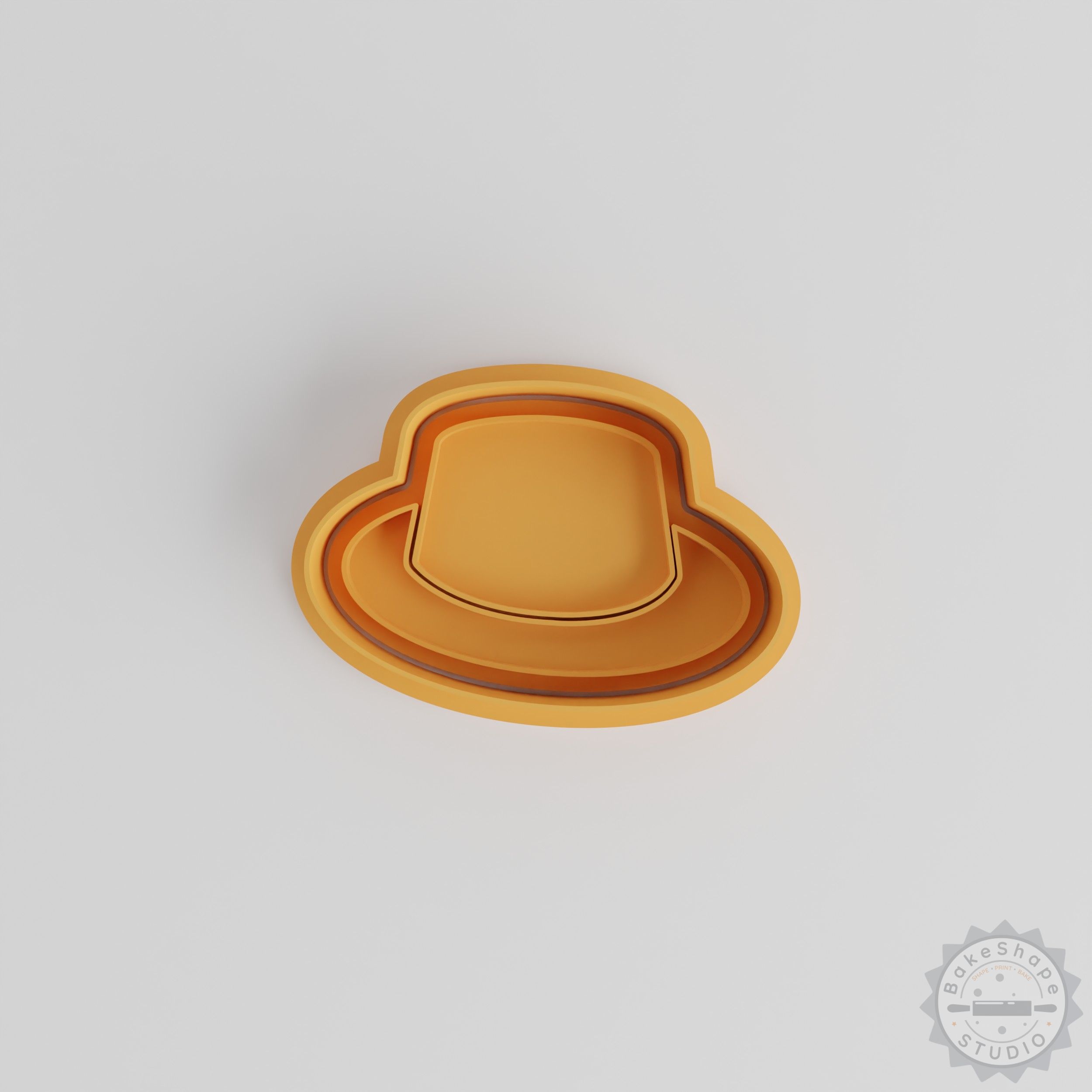Hat Shape Cutter and Stamp Set for Cookies, Fondant – 6 Pieces, S/M/L Sizes