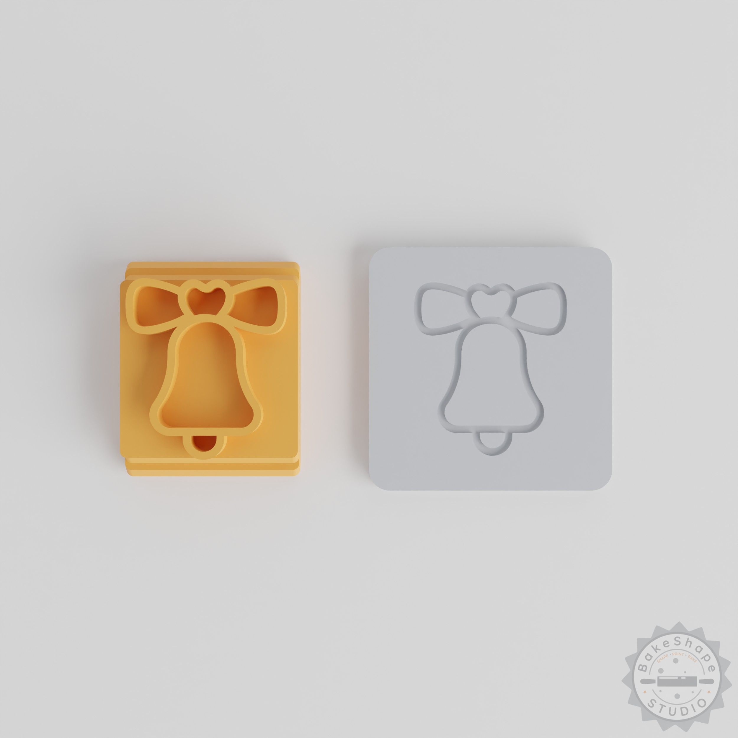 Church Bell Stamp Tile Set, 5 Sizes, Cookie & Clay Crafting Tool