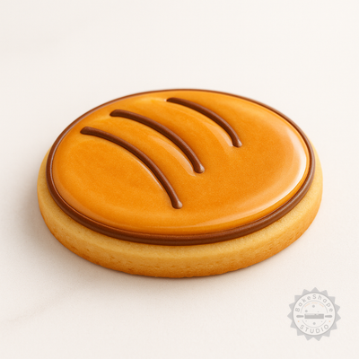 Decorated example 1 of Bun Cookie Fondant Cutter & Stamp Set - 6 Pieces, S/M/L Sizes for Baking Rolls