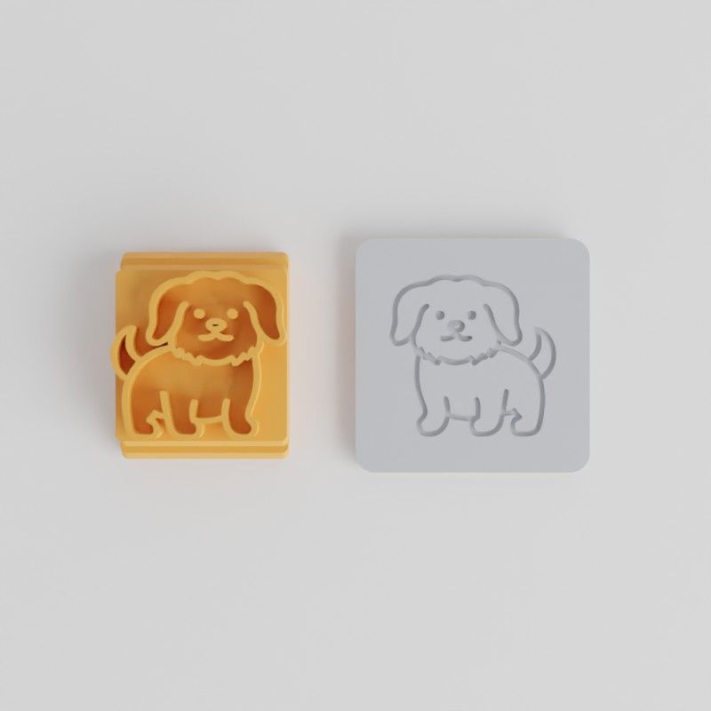 Maltese Stamp Tile Set, 5 Sizes, Perfect for Clay, Cookies, Fondant