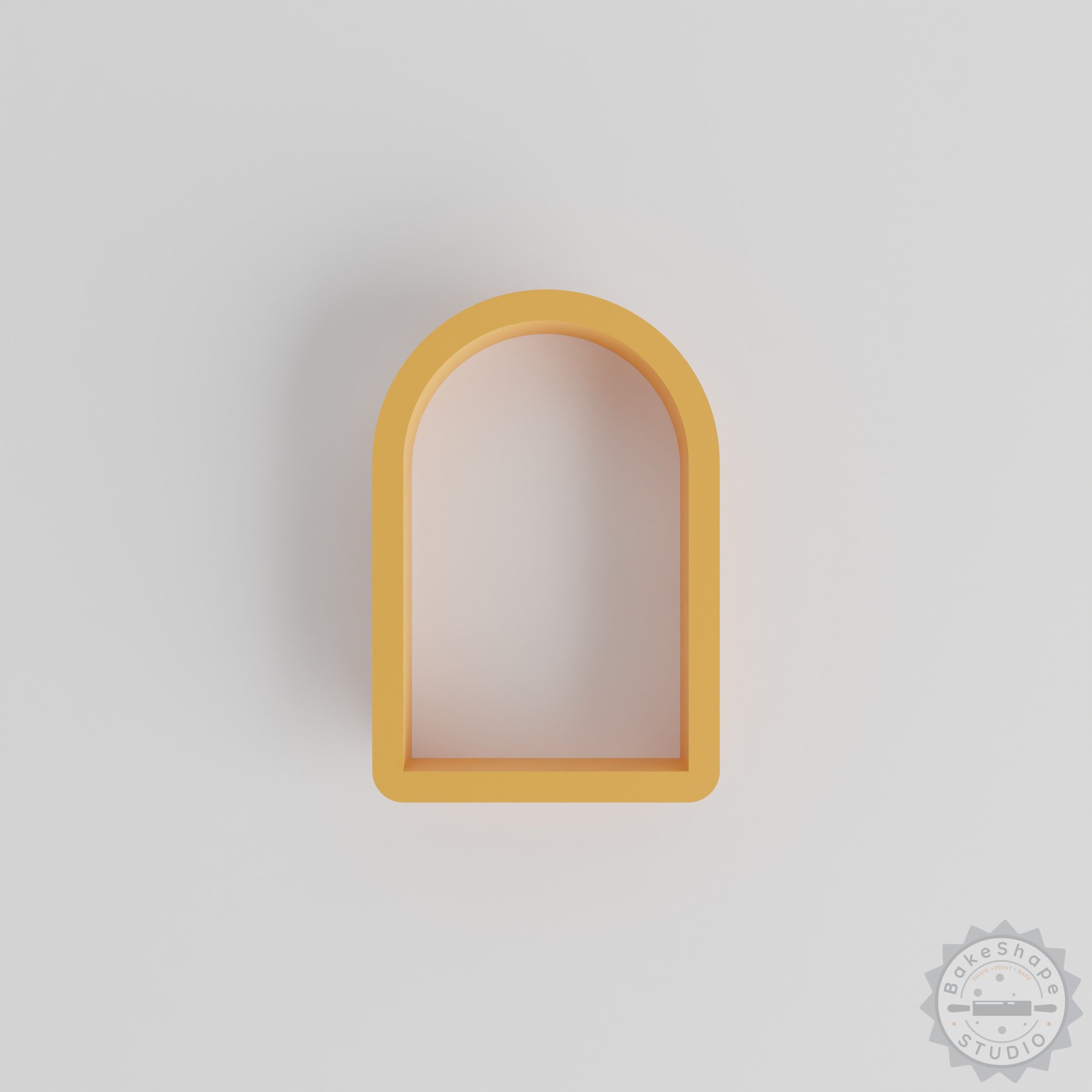 Arch shape cutter set STL for 3D printing, designed for geometric cookie and fondant shapes