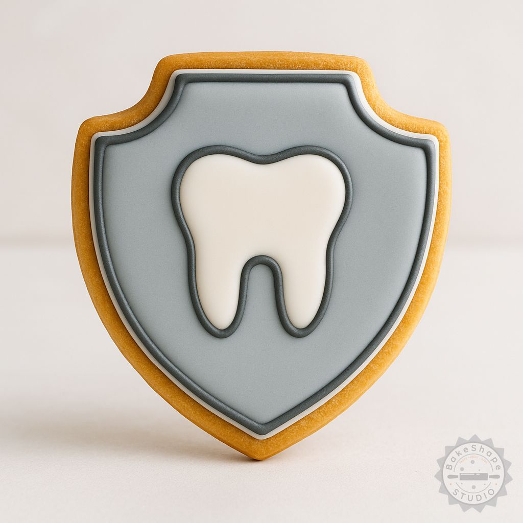 Cookie plaque shape cutter and stamp set STL for 3D printing cookie cutters and fondant stamps