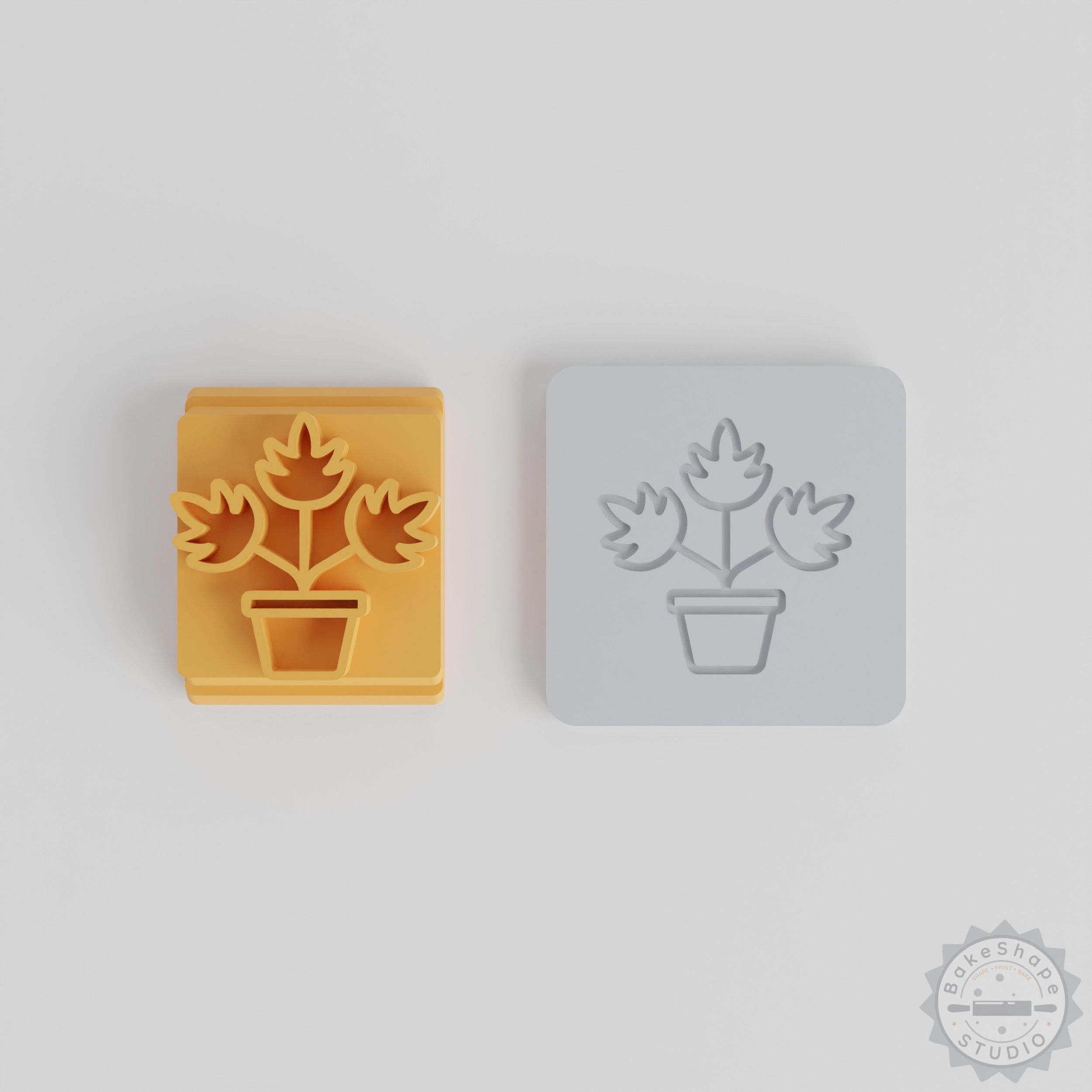 Leaf Plant Stamp Tile Set, 5 Sizes for Clay, Cookies, Fondant, Perfect for Gardening and Crafts