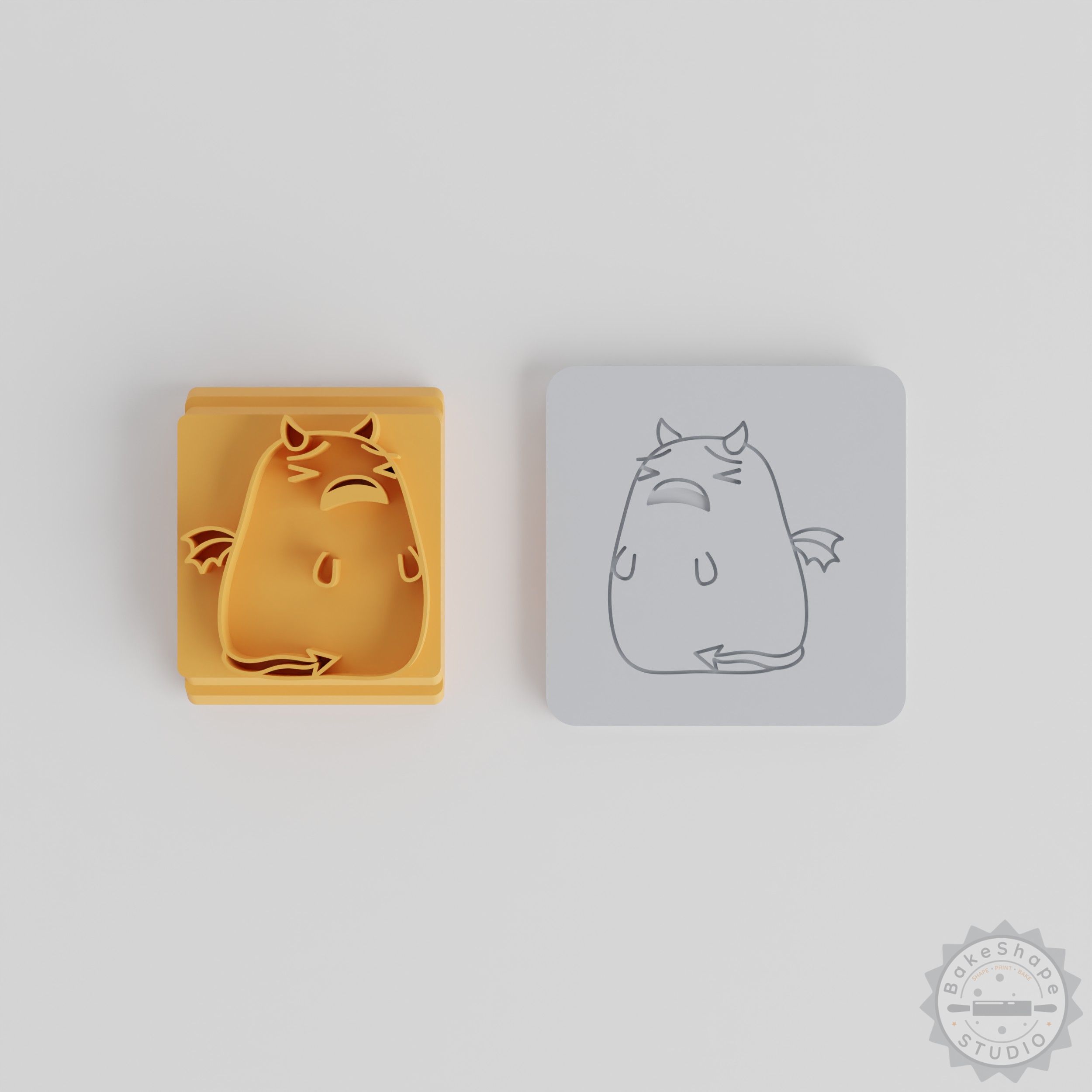 Tired Expression Stamp Tile Set, 5 Sizes, for Clay, Cookies, Fondant Crafting