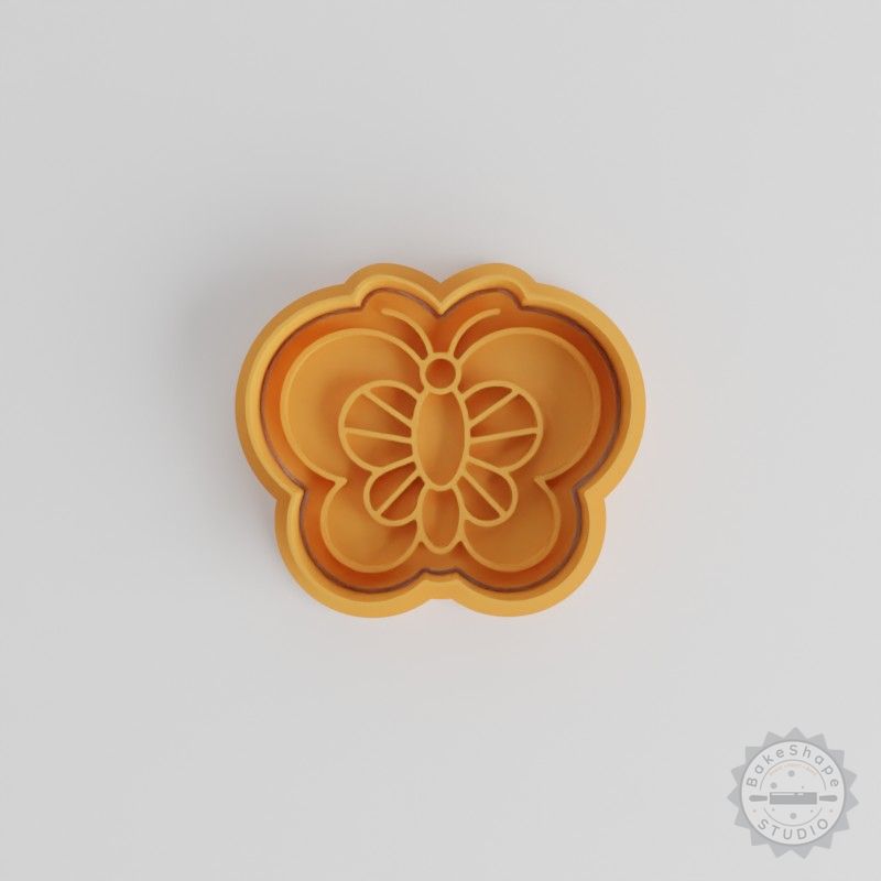 Butterfly Cookie Cutter & Stamp Set, 6-Piece, Perfect for Small/Medium/Large Fondant Designs