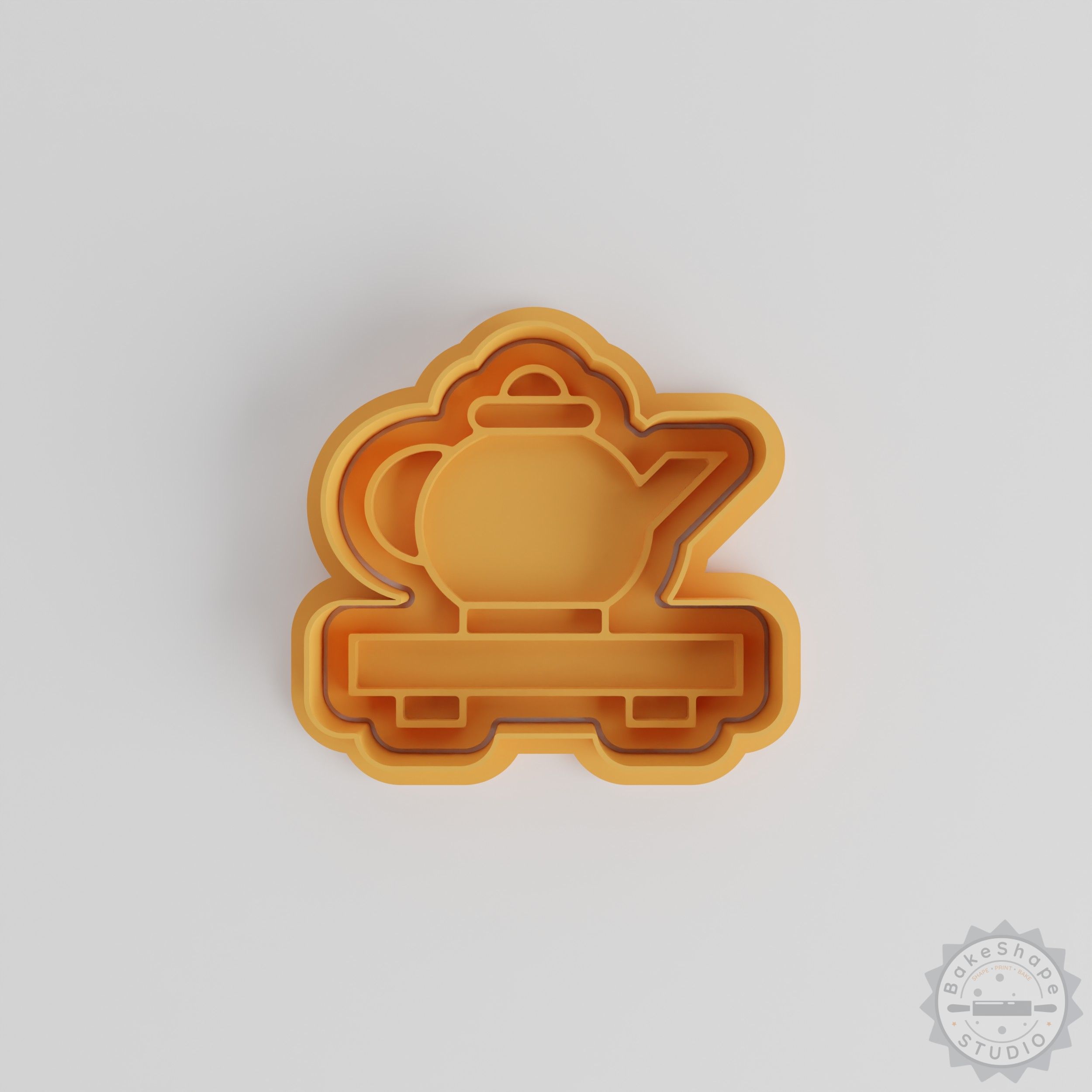 Tea Ceremony Shape Cutter & Stamp Set, Cookie & Fondant Decorating Tools, 6-Piece, S/M/L Sizes