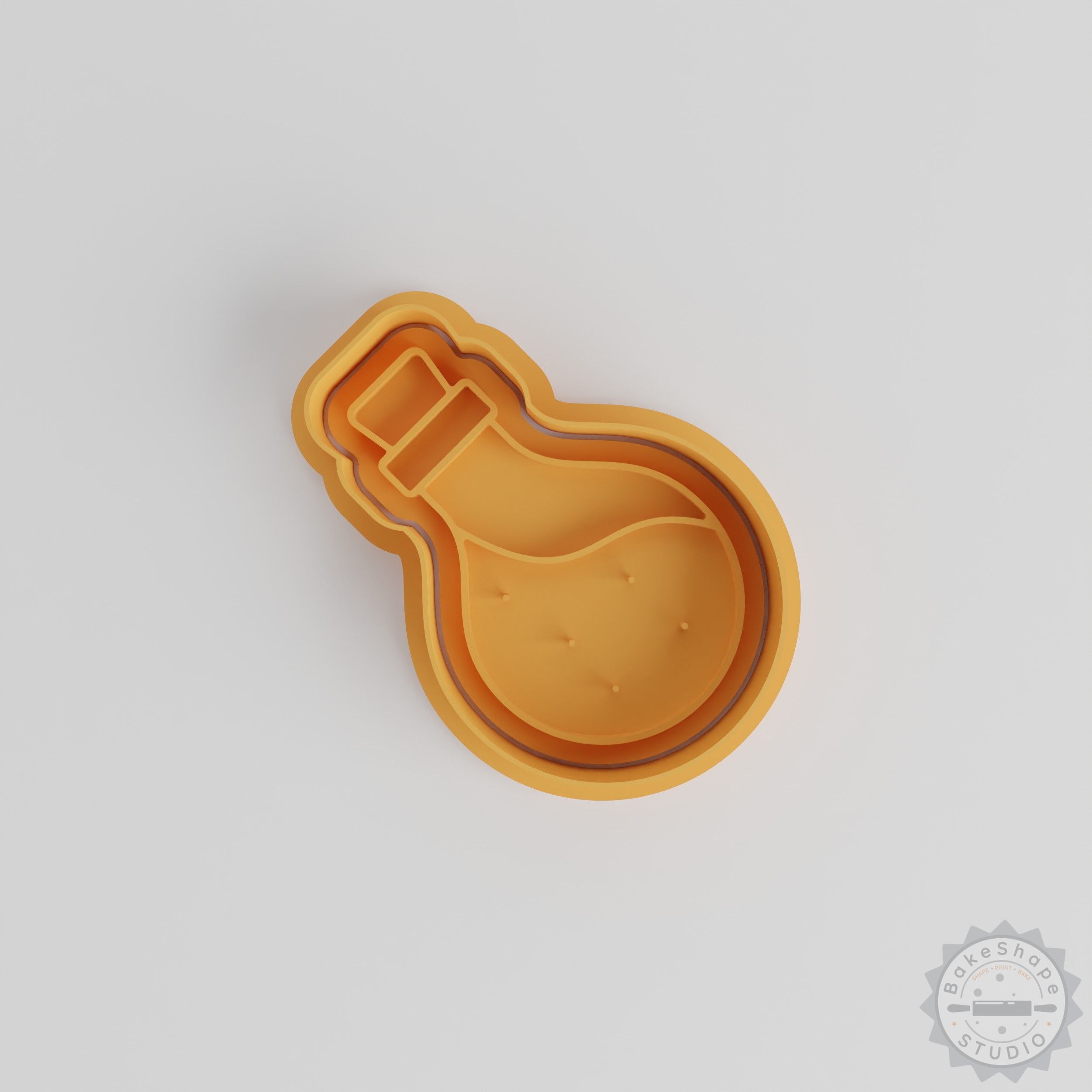 Potion Shape Cutter Stamp Set, 6 Pieces, S/M/L Sizes, Perfect for Cookies, Fondant