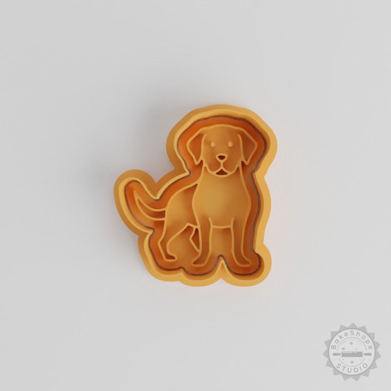 Labrador Retriever Cutter & Stamp Set, 6-Piece Cookie & Fondant Tools, S/M/L Sizes for Baking