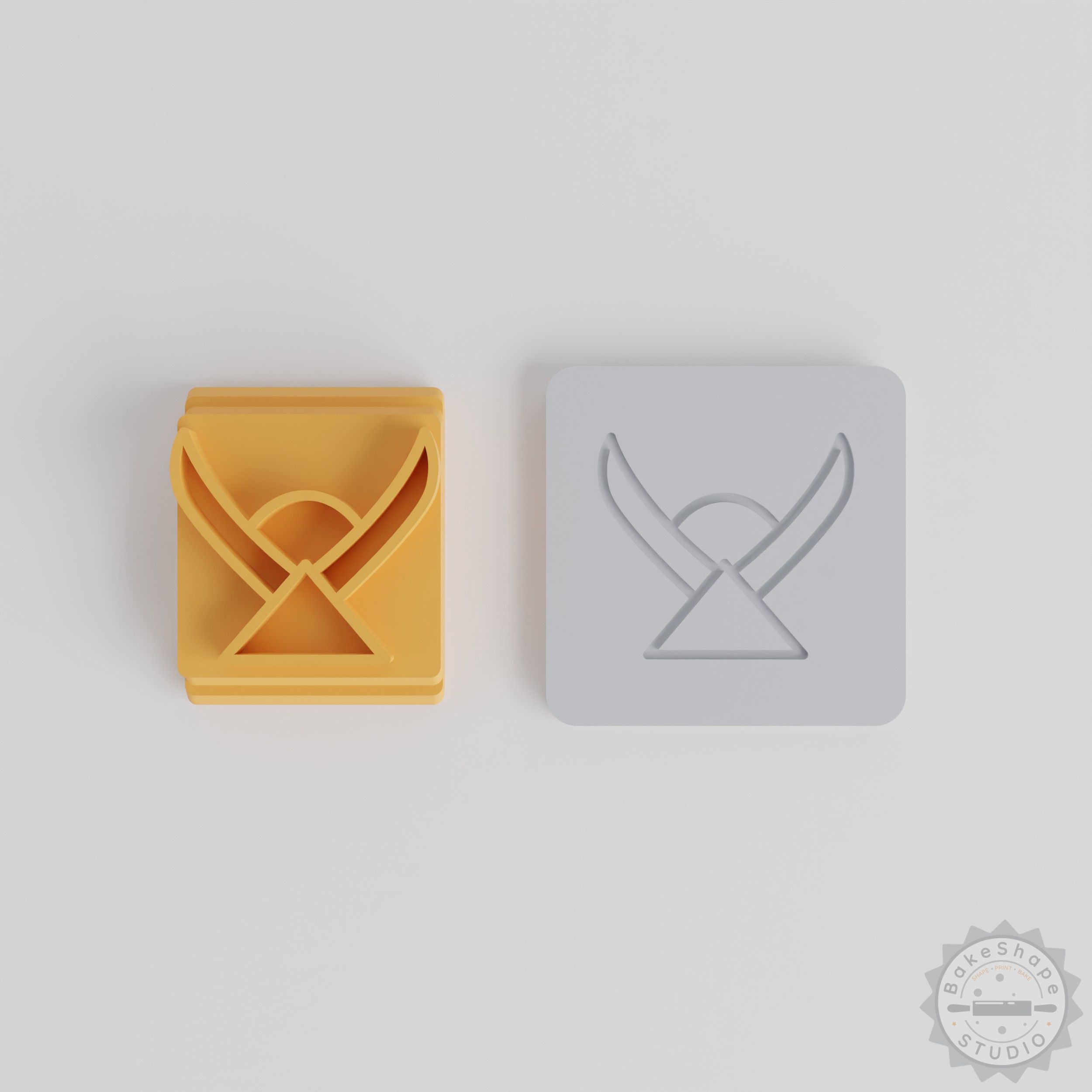 Uttaraashadha Nakshatra Stamp Tile Set, 5 Sizes for Clay, Cookies, Fondant, Vedic Astrology Design