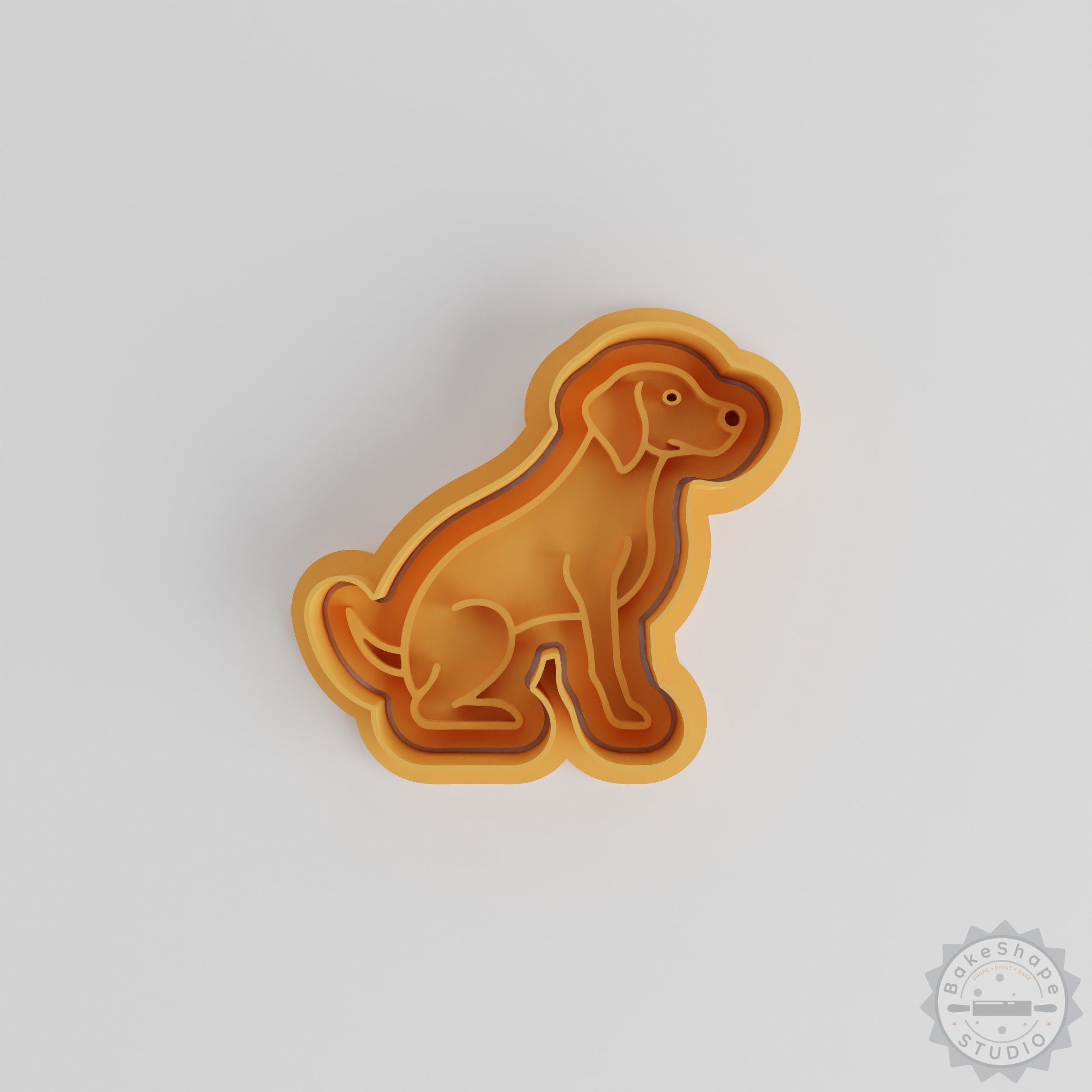 Weimaraner Cookie Cutter Set, Dog Shape Stamp, Fondant Tool, Silver Grey Dog Design, S/M/L Sizes, 6-Piece
