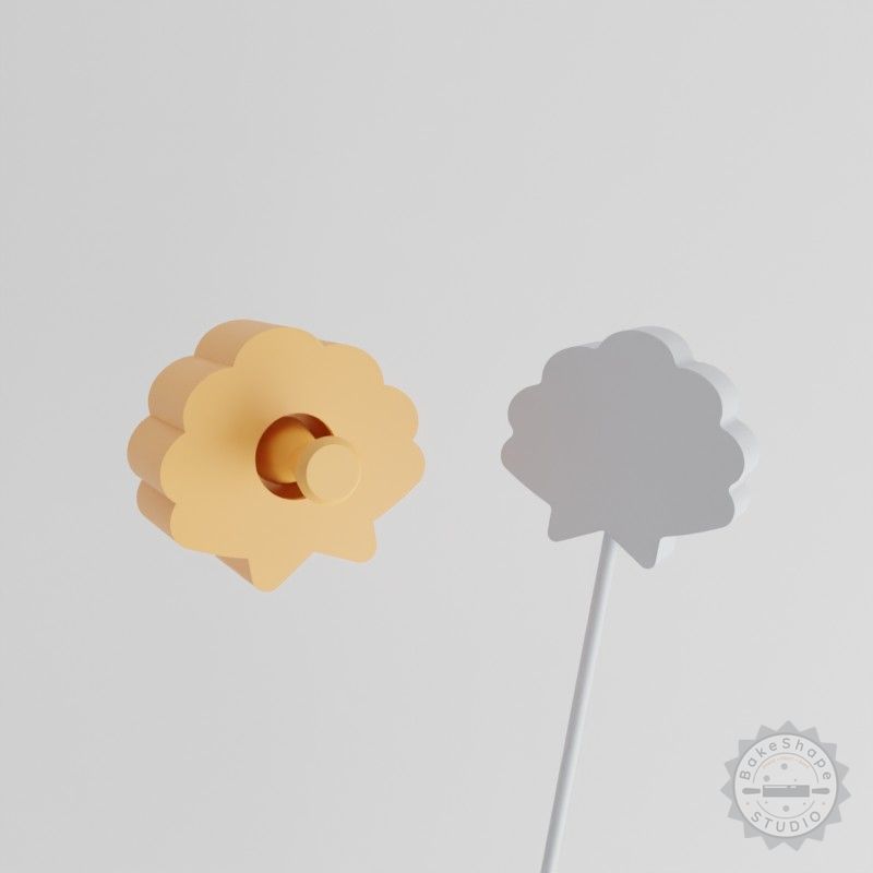 Sea Shell Cake Pop Mold, 2-Piece Sealife Shell Design