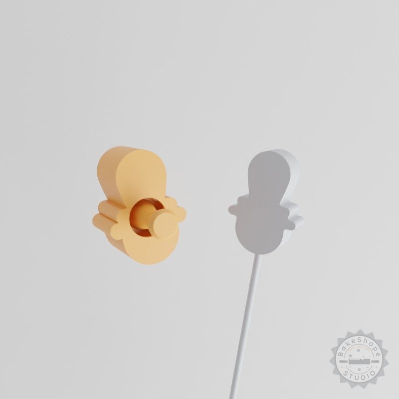 Baby Pacifier, Infant Soother 2-Piece Set, Cake Pop Mold Design for Newborns