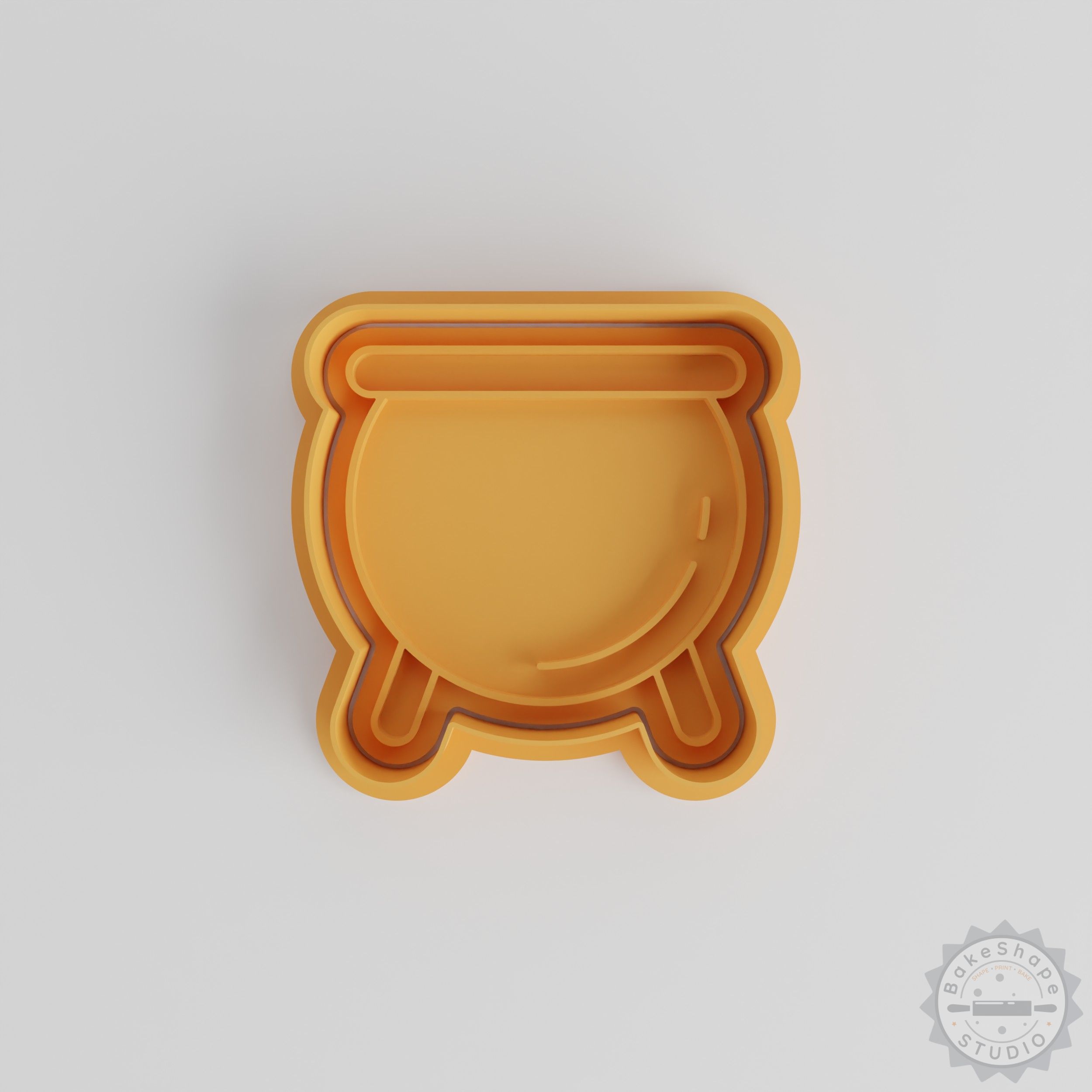 Halloween Cauldron Cookie Cutter and Stamp Set, 6-Piece, Perfect for Cookies, Fondant, Spooky Party Decor