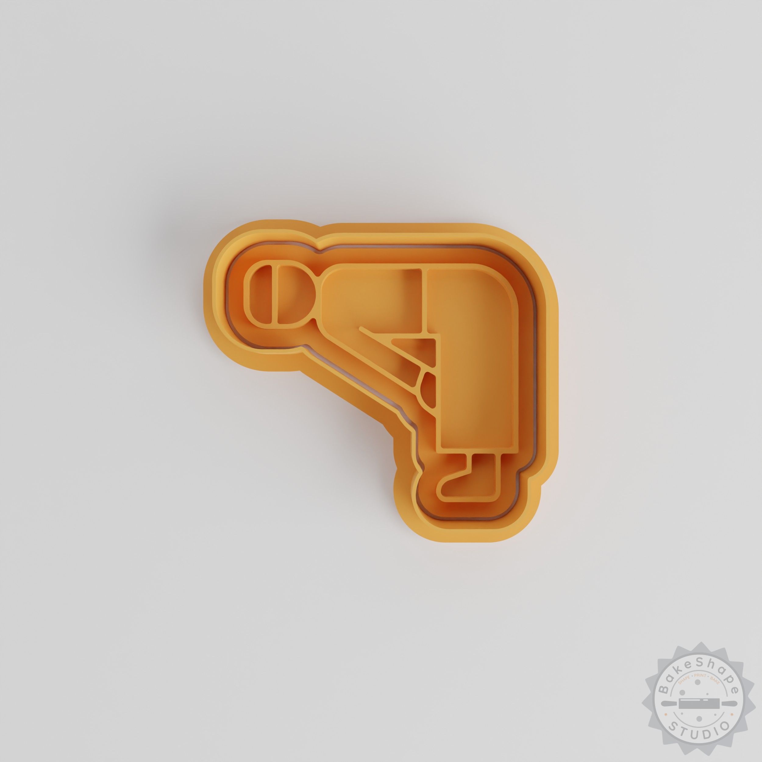 Ruku cookie cutter and stamp set STL for 3D printing with Islamic prayer design in small to large sizes