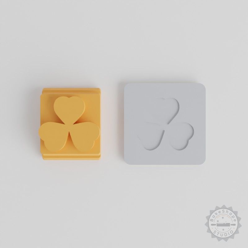 Clover Stamp Tile Set, 5 Sizes (20-40mm), Perfect for Clay, Cookies, Fondant