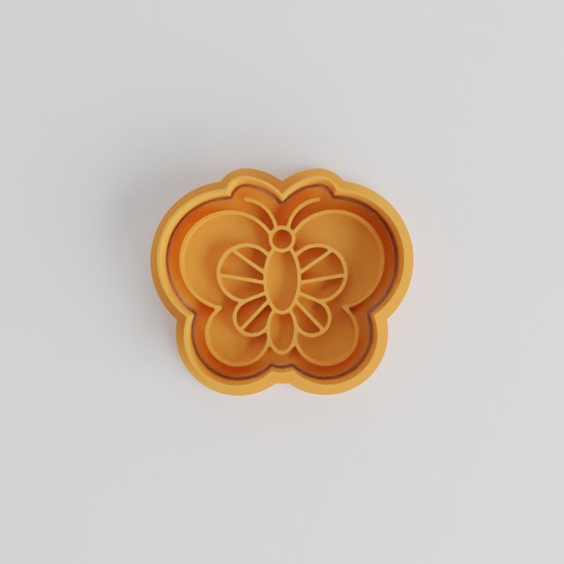 Butterfly Cookie Cutter & Stamp Set, 6-Piece, Perfect for Small/Medium/Large Fondant Designs