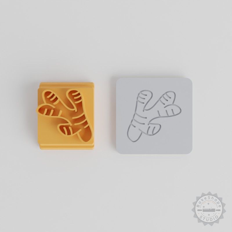 Ginger Stamp Tile Set, 5 Motif Sizes for Clay, Cookies, Fondant, and More