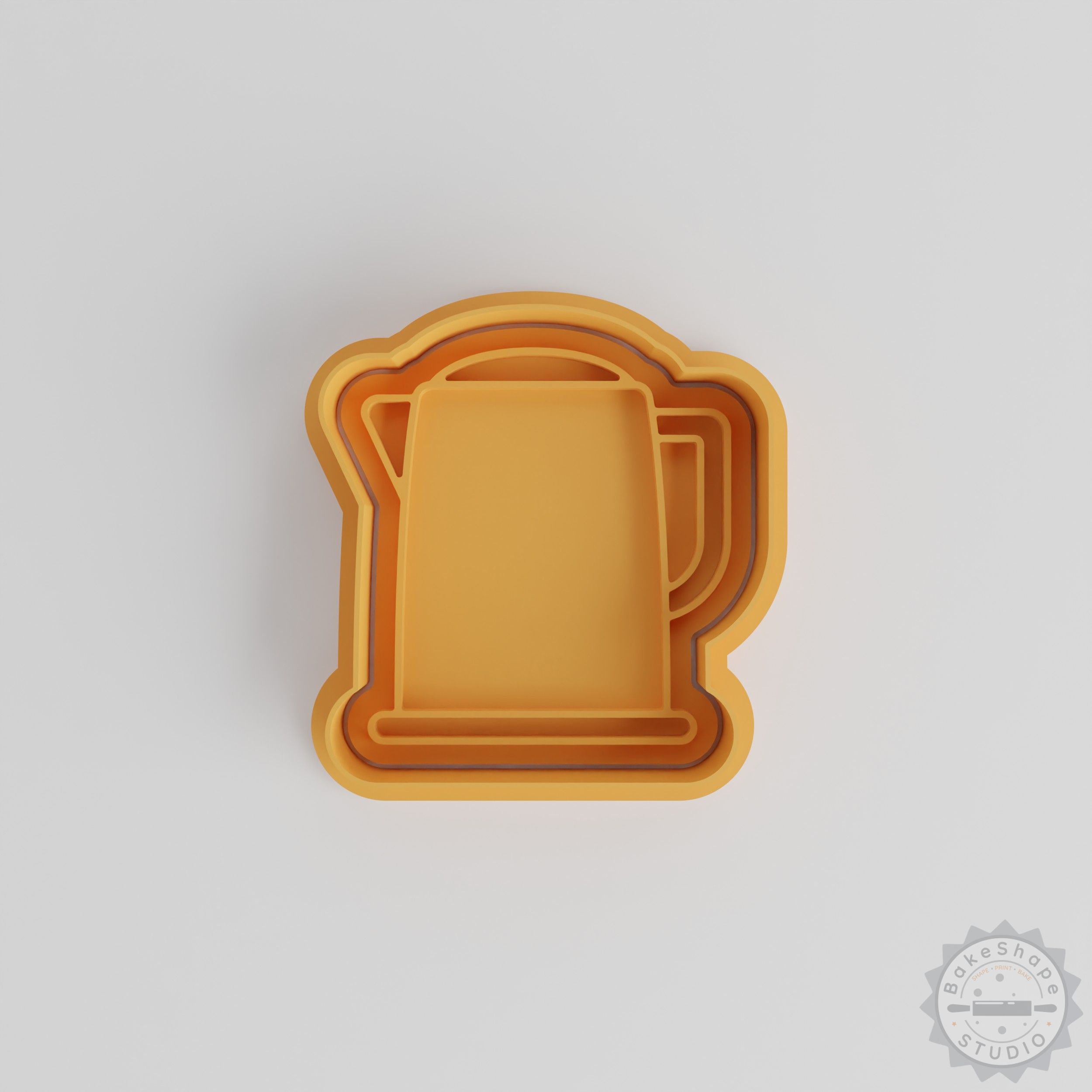 Kettle Shape Cutter and Stamp Set, Perfect for Cookies and Fondant, 6-Piece S/M/L