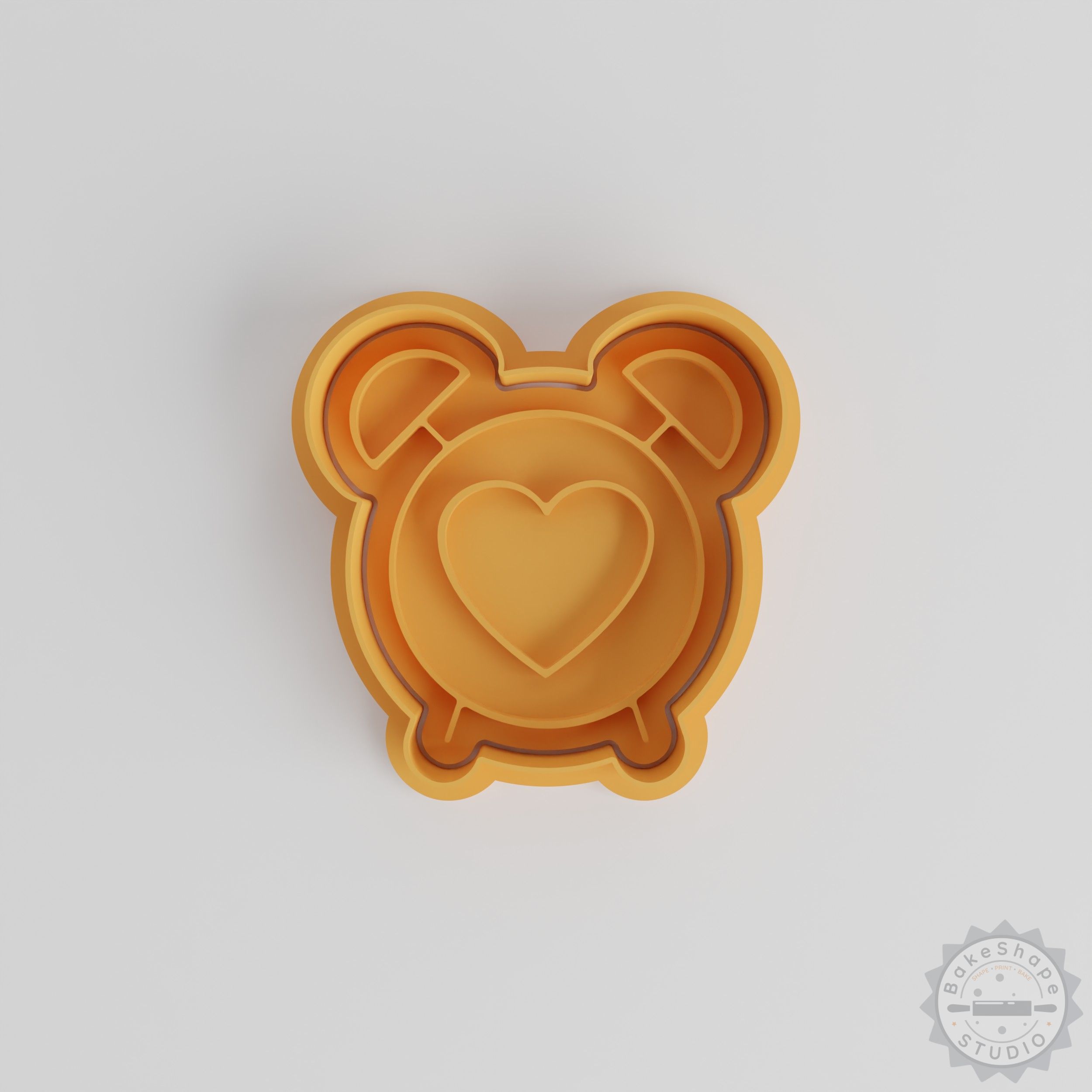 Alarm Clock with Heart Shape Cutter Set, Perfect for Cookies and Fondant, 3 Sizes, 6 Pieces