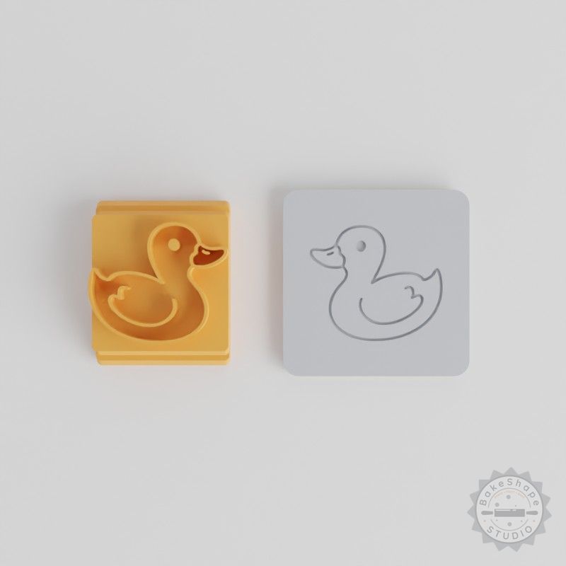 Duck Stamp Tile Set for Clay, Cookies & Fondant - 5 Sizes, Animal Design