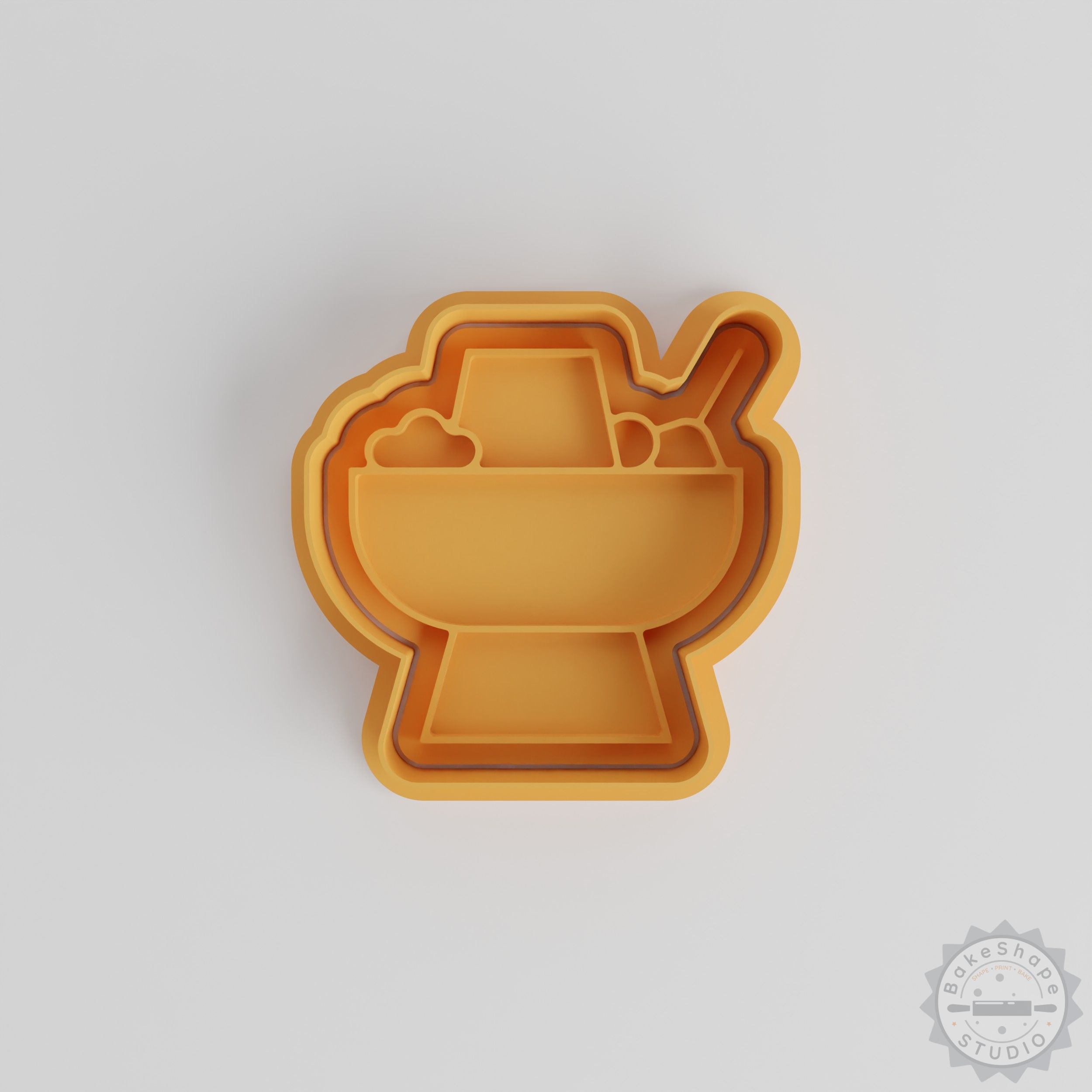 Cooking Hot Pot Cutter & Stamp Set, Perfect for Cookies & Fondant, 6-Piece, S/M/L Sizes