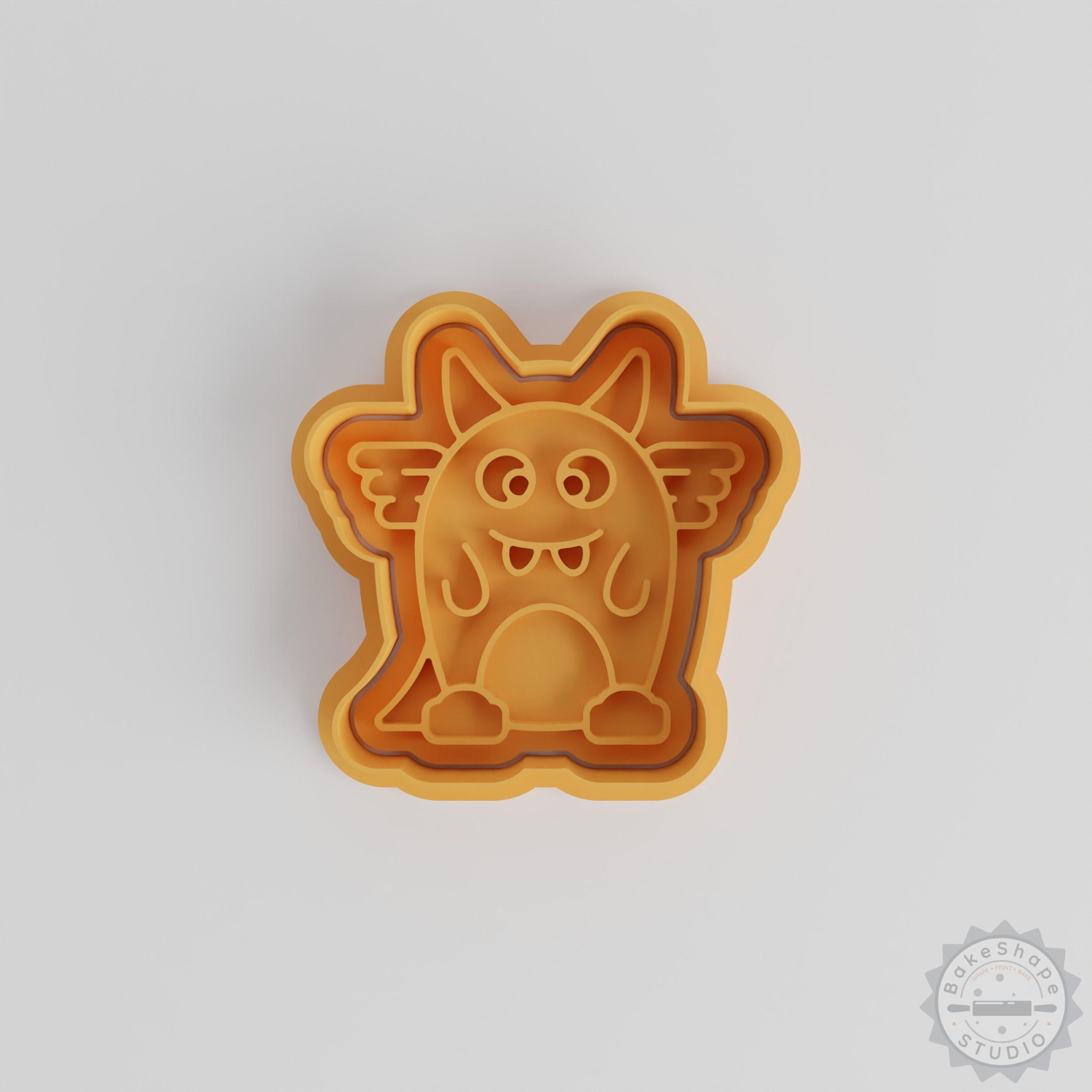 Bunny Monster Cookie Cutter Stamp Set, 6 Piece, Cute Cartoon Design, Perfect for Cookies and Fondant