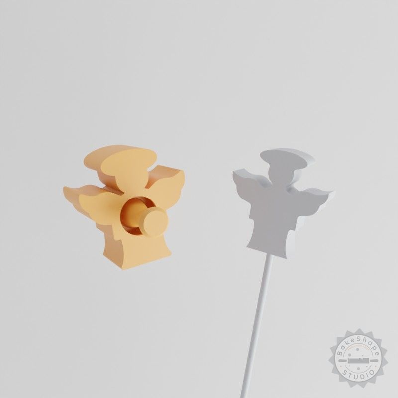 Angel Cake Pop Mold, Religious Angel Design, 2-Piece Set