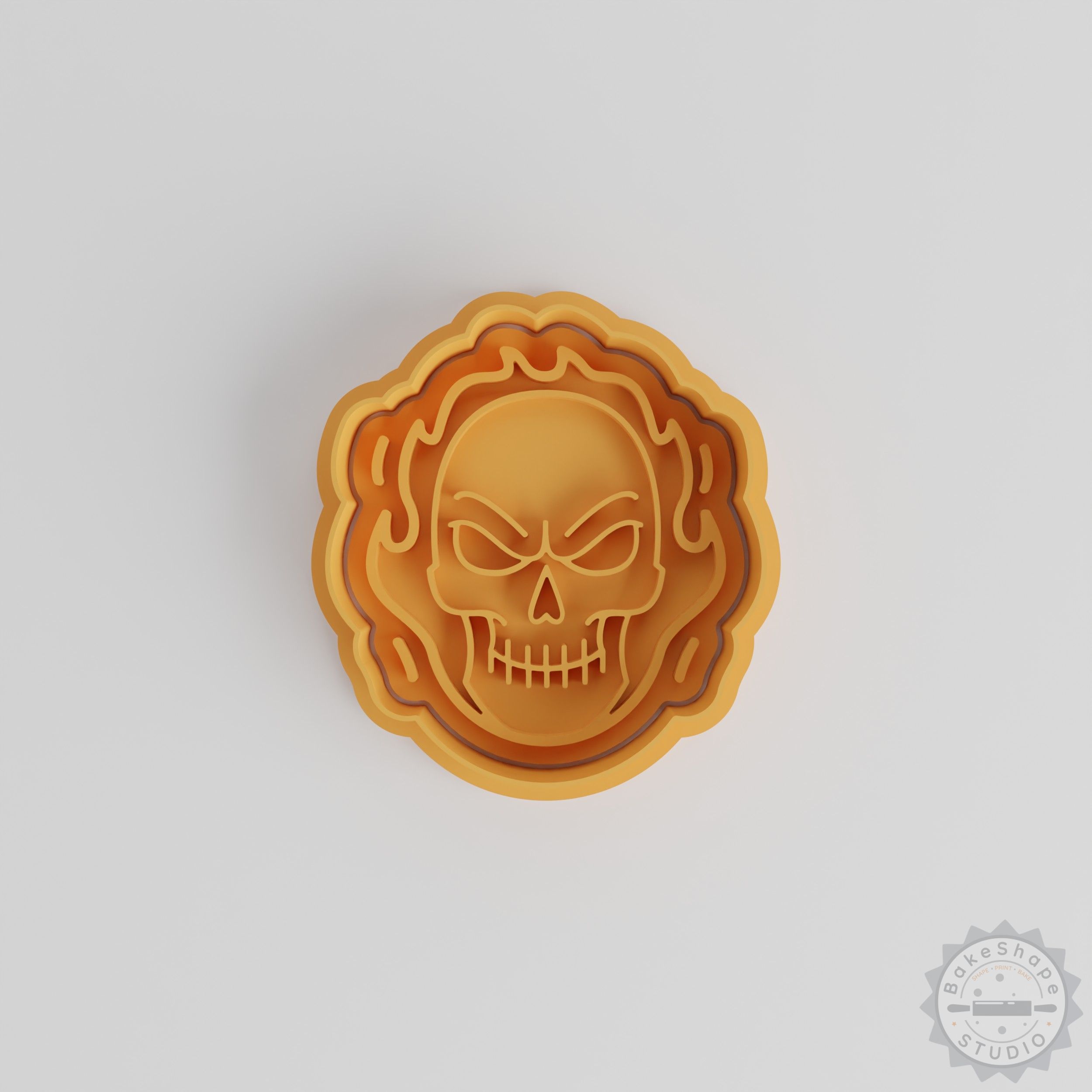 Ghost Rider Cookie Cutter Stamp Set, 6-Piece S/M/L Sizes, Perfect for Fondant & Baking