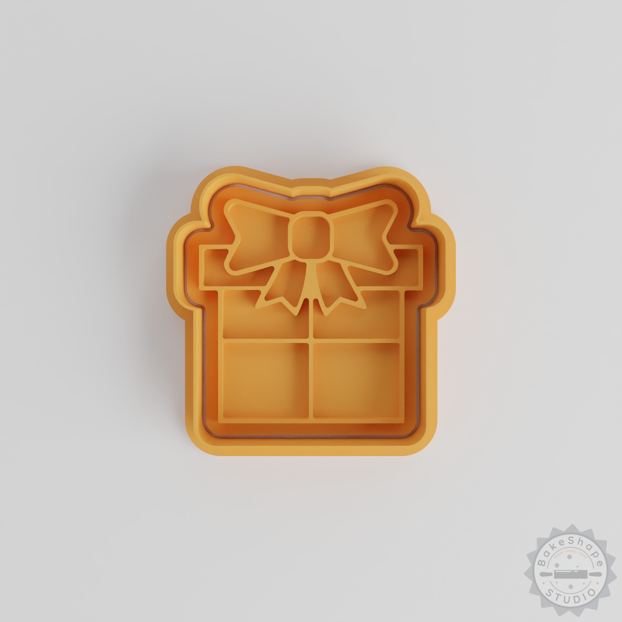 Gift Shape Cutter and Stamp Set, Cookie Fondant Tools, 3 Sizes, Party Celebration