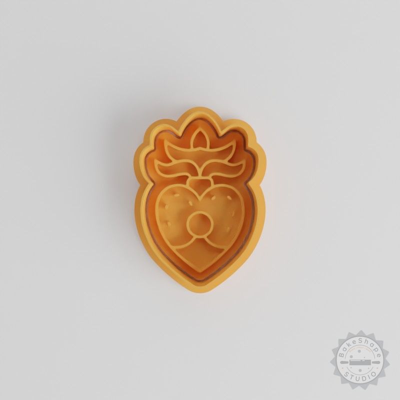 Heart Shape Cutter and Stamp Set, Perfect for Cookies and Fondant, 6-Piece, S/M/L Sizes