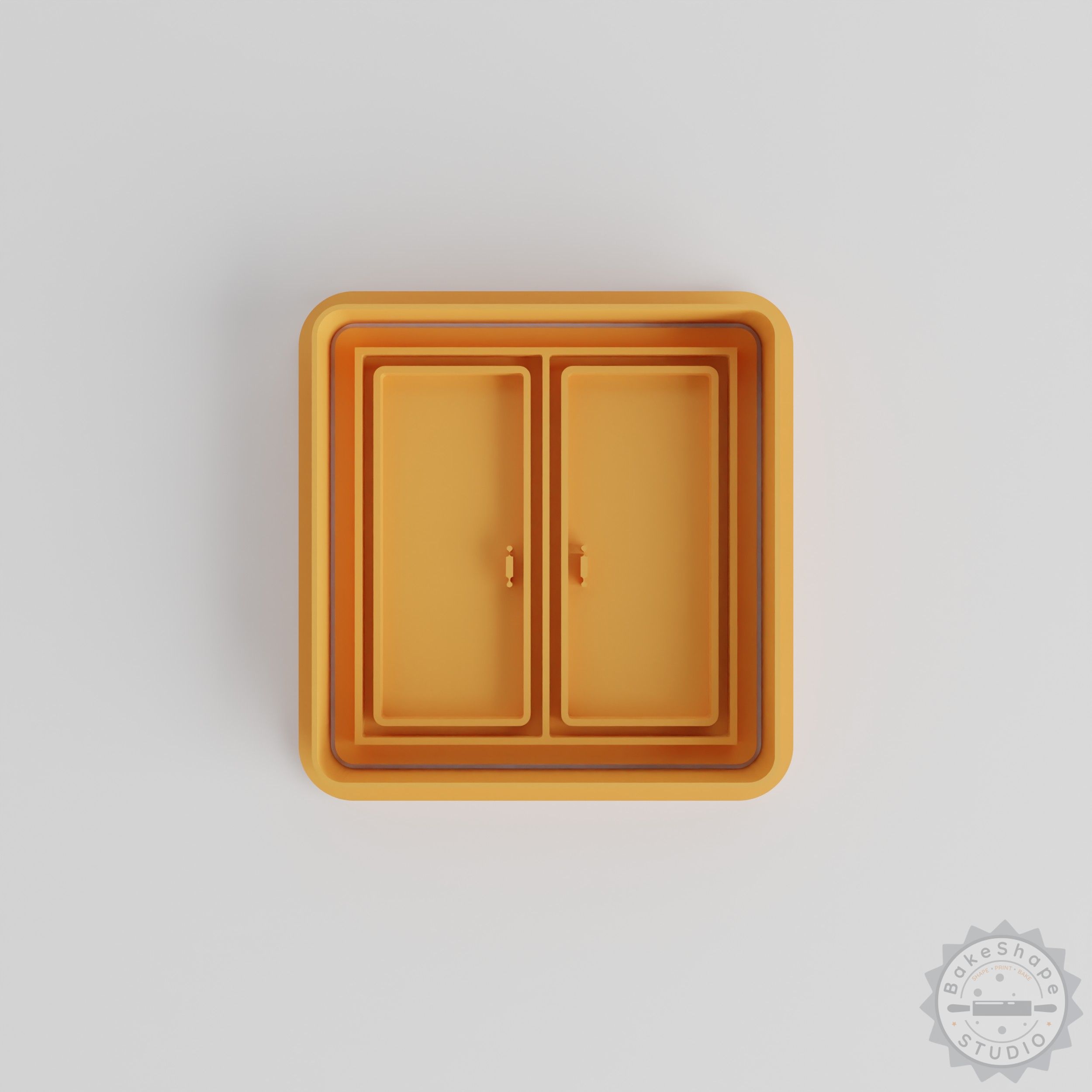 Door Shape Cutter & Stamp Set, Perfect for Cookies & Fondant, 6-Piece Collection, S/M/L Sizes