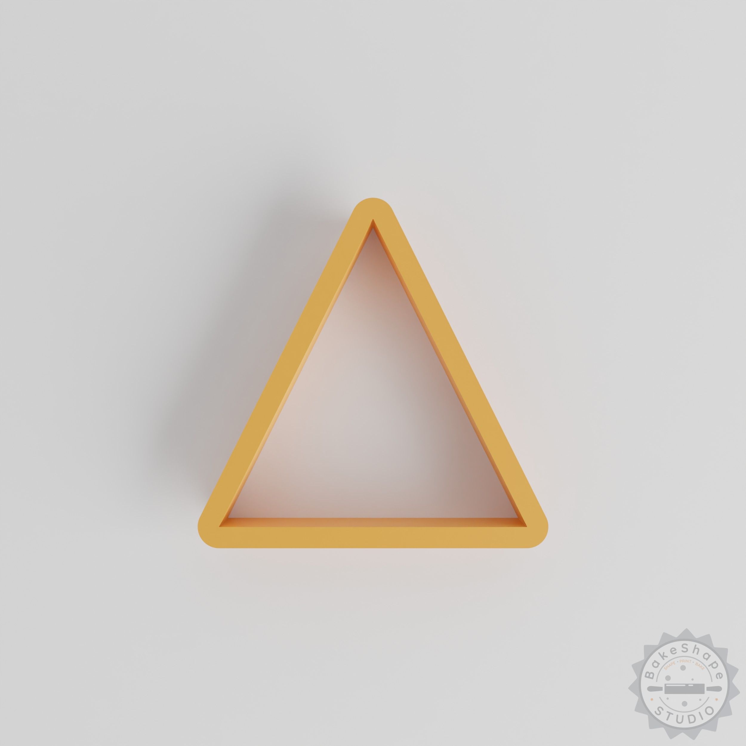 Triangle shape cutter set STL file for 3D printing geometric cookie cutters and crafting tools