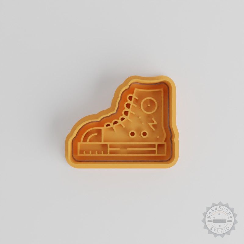 Sneakers Stamp Set for Cookies and Fondant, S/M/L Sizes, 6-Piece Baking Shape Cutter Bundle
