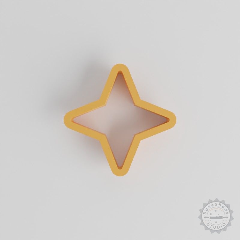 18-Piece Four Point Star Shape Cutter Set, 0.75" - 5", for Cookies, Fondant, Clay