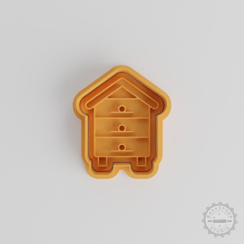 Apiary Cookie Shape Cutter and Stamp Set, 6-Piece, Bee-Themed Designs, Fondant & Baking Tools