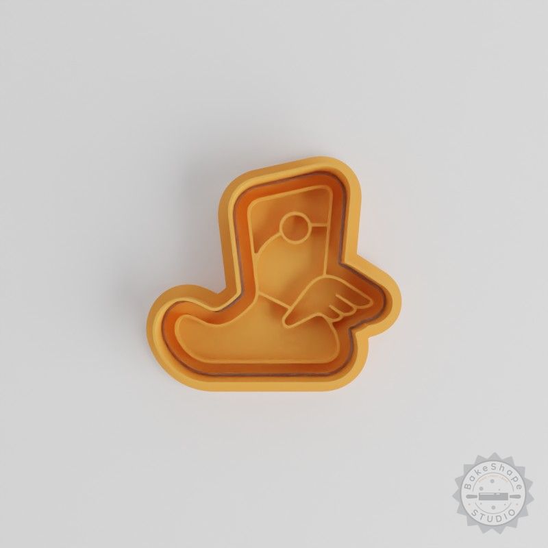 Magic Boot Cookie Cutter Set, 6-Piece Shape Stamp, Fondant & Cookie Designs
