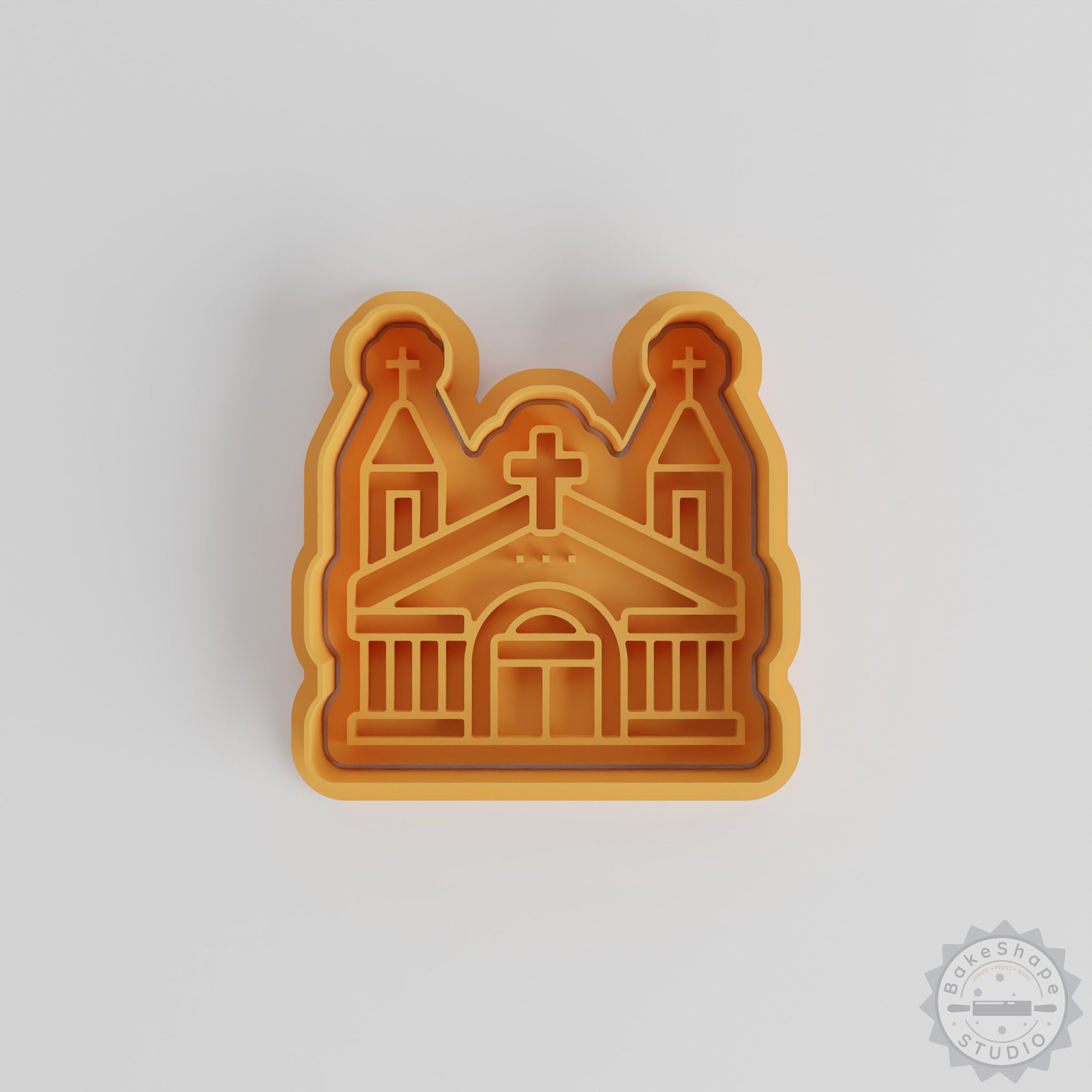 Church Shape Cutter and Stamp Set, Cookie and Fondant Tool, 6-Piece, Multiple Sizes